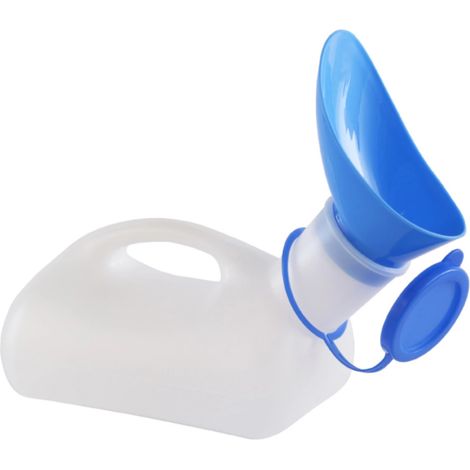 Urinal Für Frauen – 1000 Ml Unisex Tragbarer Urintrichter – Mit Auslaufsicherem Deckel, Für Notfälle, Urinanalysen, Reisen, Auto Und Camping.