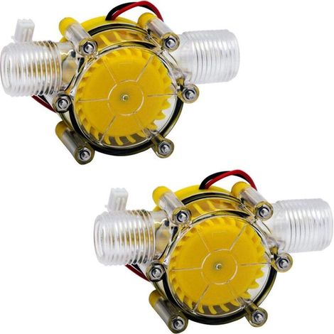 2x Durchflusswasserpumpe 10w Generator Hydraulische Turbinendurchflusswandlung 12v