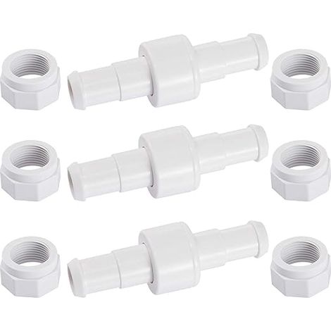 Poweka D20 3-teiliges Drehgelenk-schlauchverbinder-set Mit 6 D15 Düsen, Kompatibel Mit Zodiac Polaris 1