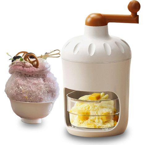 Manuelle Granita-maschine: Tragbarer Eiscrusher Und Sorbetbereiter Für Smoothies Und Gefrorene Getränke (mit 2 Eisbehältern)