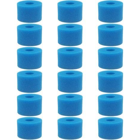 Lot De 18 Filtres En Mousse Lavables Et Réutilisables Pour Spa Pure Spa. Type S1