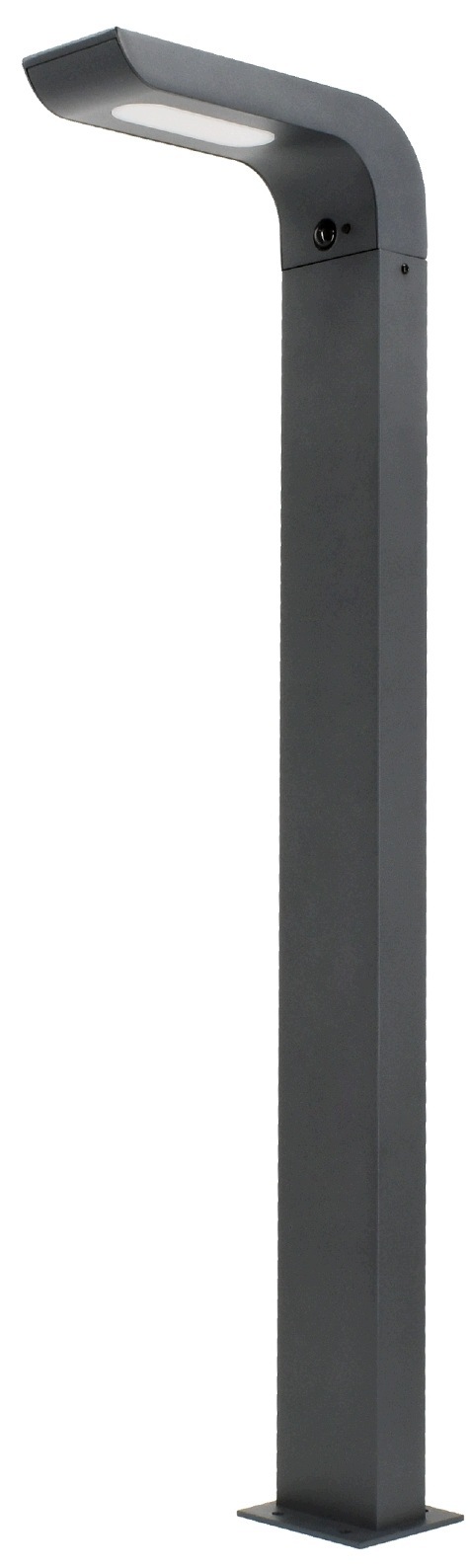 Hybrid-led-lichtmast 600 Lm, Dunkelgrau, 89,5 Cm