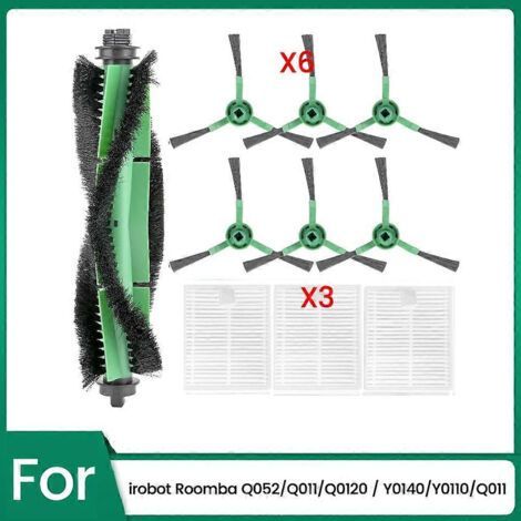 Lot De 10 Accessoires Pour Aspirateur Robot Irobot Combo Essential Series Y0140 Y0110 Y0112 : Brosse Principale