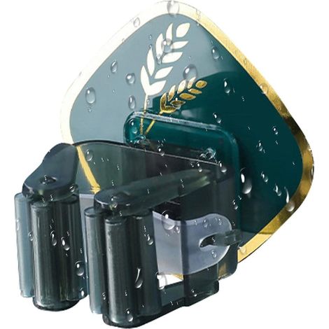 Wandmontierter Besenhalter, Selbstklebender Besenhalter, Bohrfreies Aufbewahrungsregal Mit Klemme.