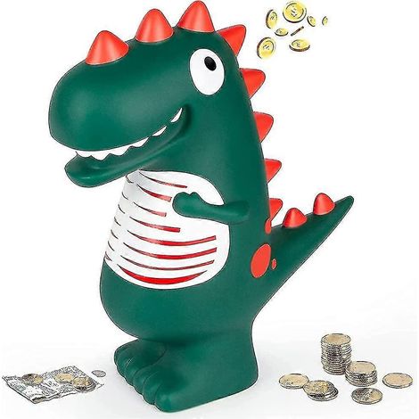 Dinosaurier-spardose, Klein, Aus Kunststoff, Unzerstörbar