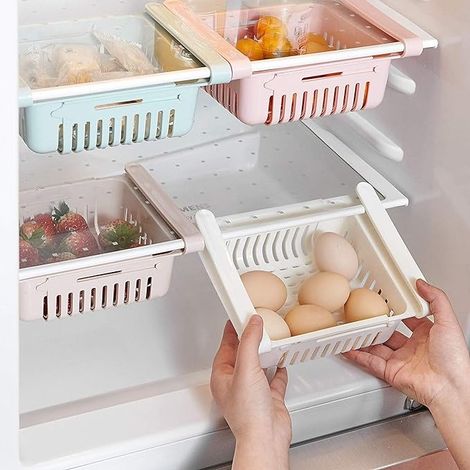 Ausziehbare Kühlschrank-aufbewahrungsbox Mit Schublade – Hält Ihren Kühlschrank Frisch