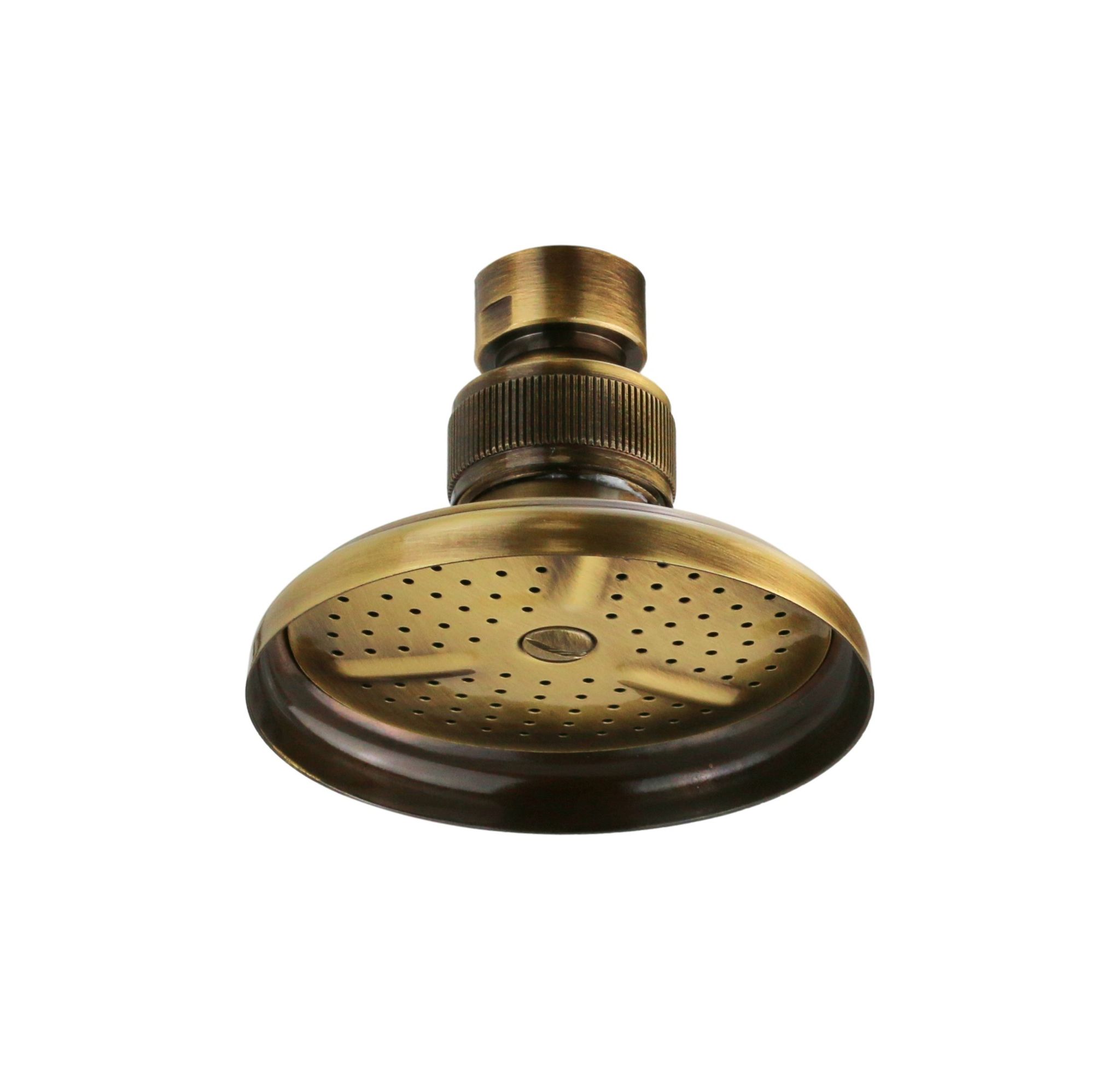 Duschkopf Im Retro-stil Ø8 Cm In Antiker Bronzefarbe Mit Gelenk De Borri D-226/b Bronze