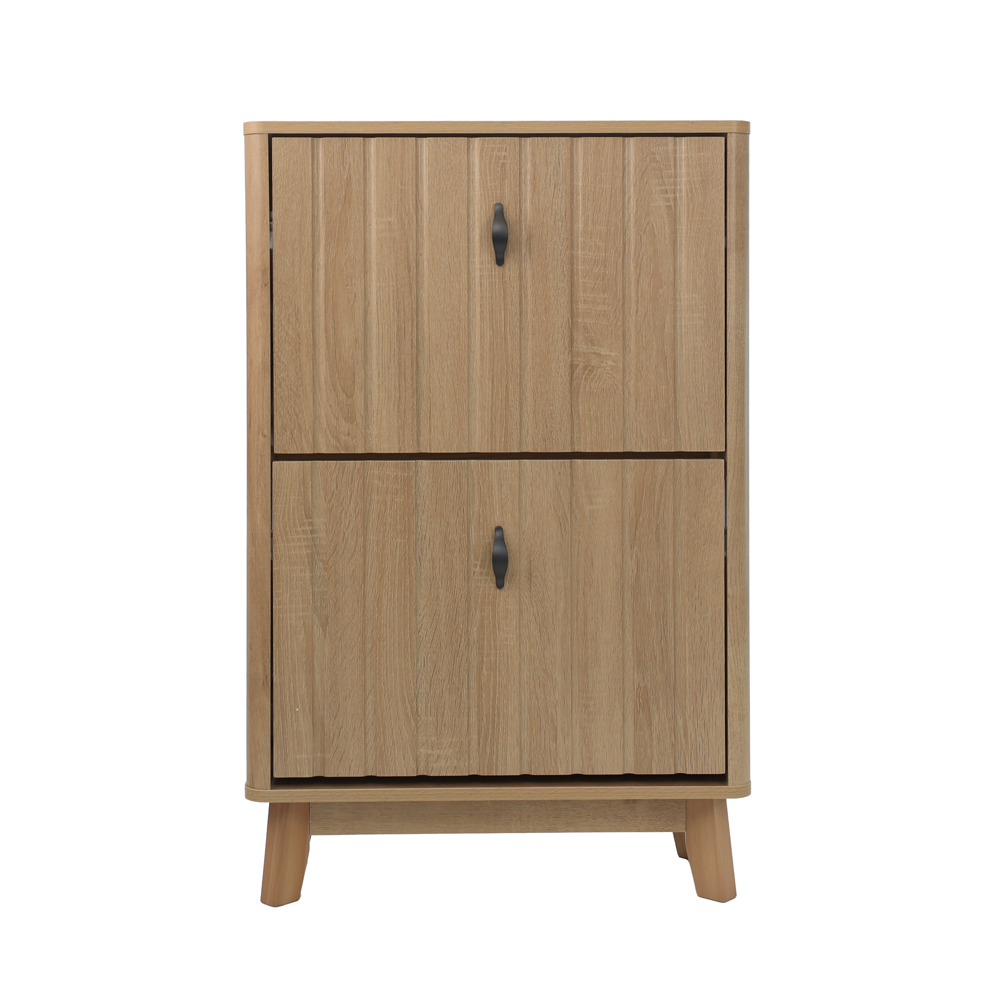 Schuhschrank, Kompakt, 60 X 24 X 94 Cm, Eiche