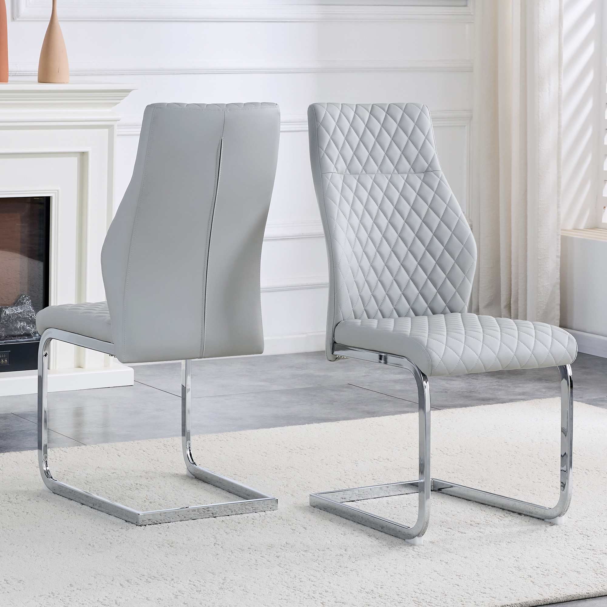 Bankkissen, 2er-set, 43 X 63 X 100 Cm, Hellgrau Und Silber