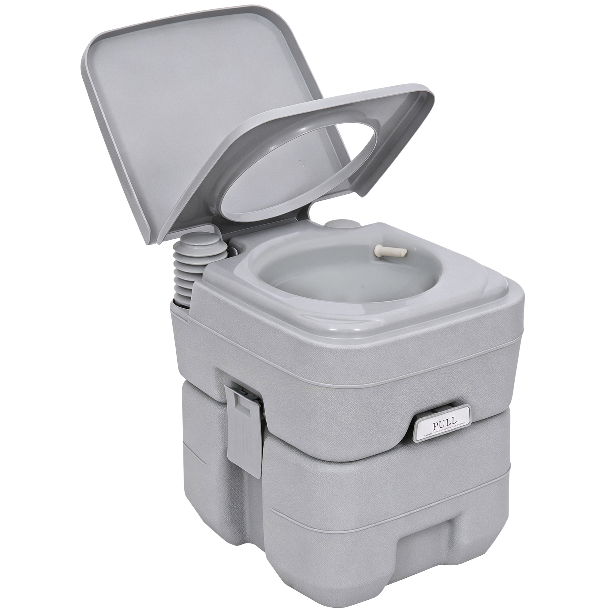 Tragbare Toilette, 20 L, 35,5 X 41 X 42,5 Cm, Grau