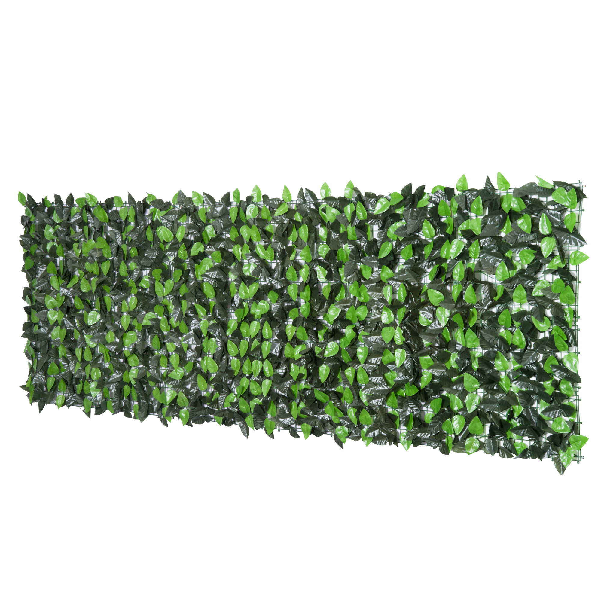 Künstliche Hecke, Realistisches Blattwerk, 300 X 100 Cm, Hellgrün Und Dunkelgrün