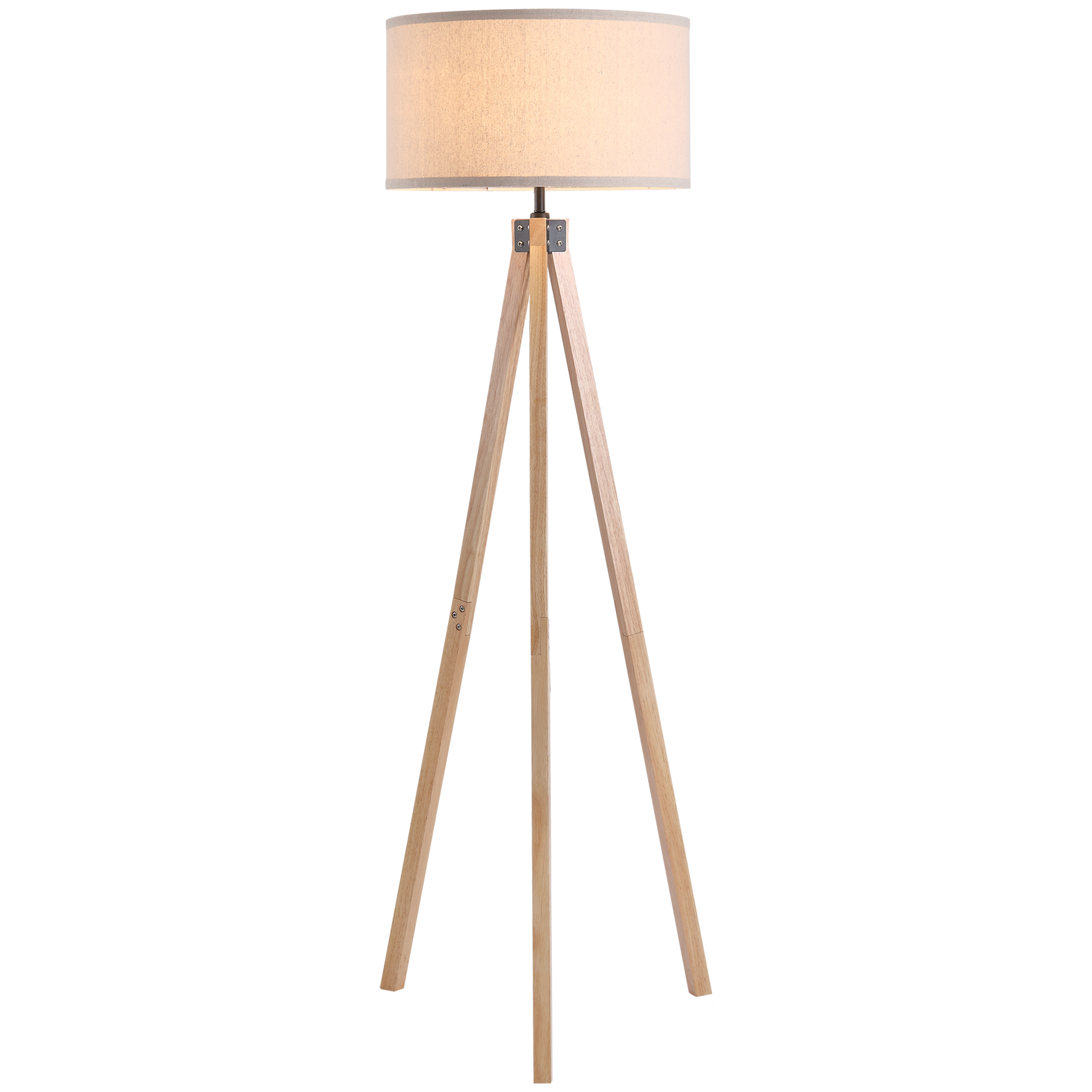 Stehlampe, Modernes Design Mit Fußschalter, 45 X 45 X 152 Cm, Beige