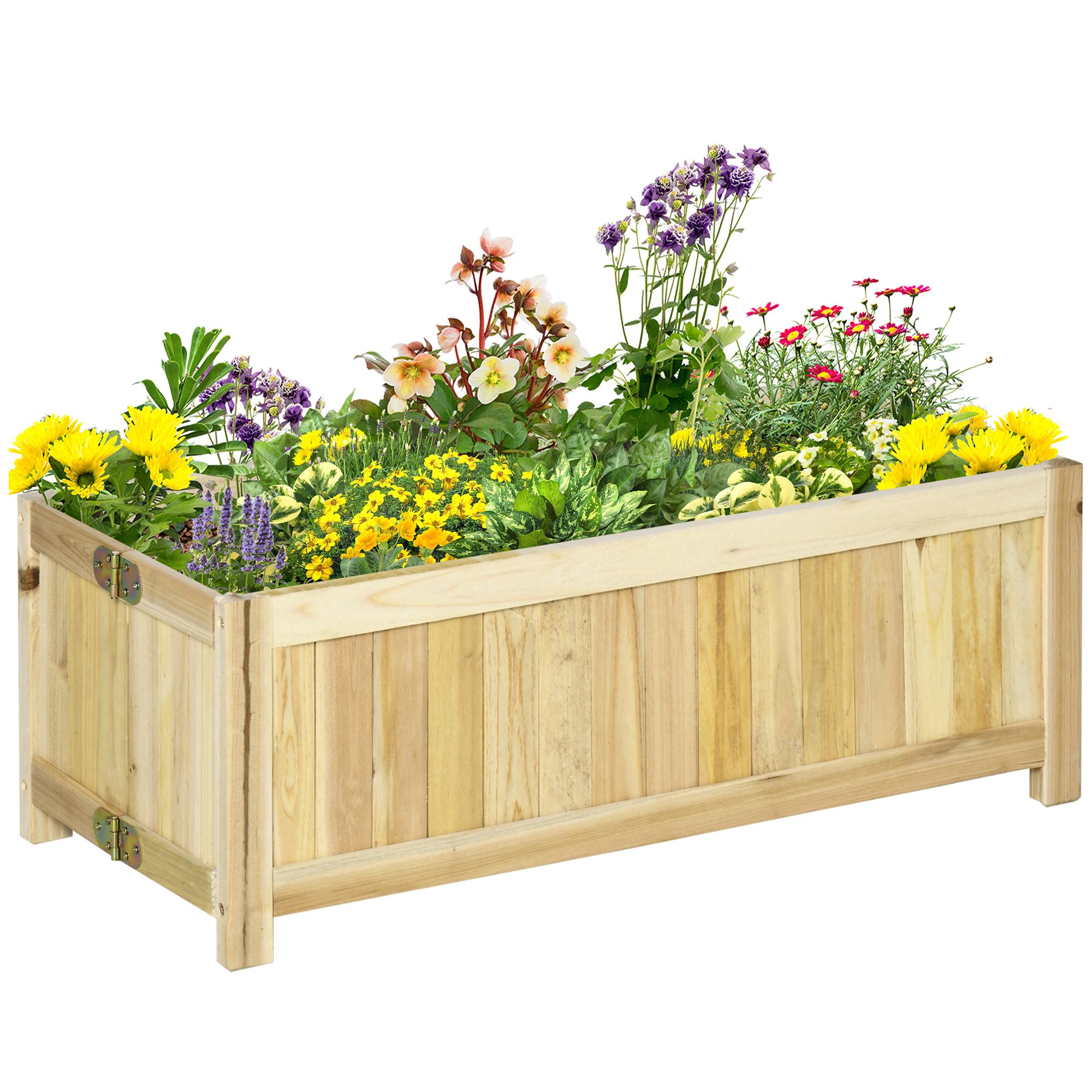 Blumenkasten, Mit Drainage, 70 X 30 X 25 Cm, Beige