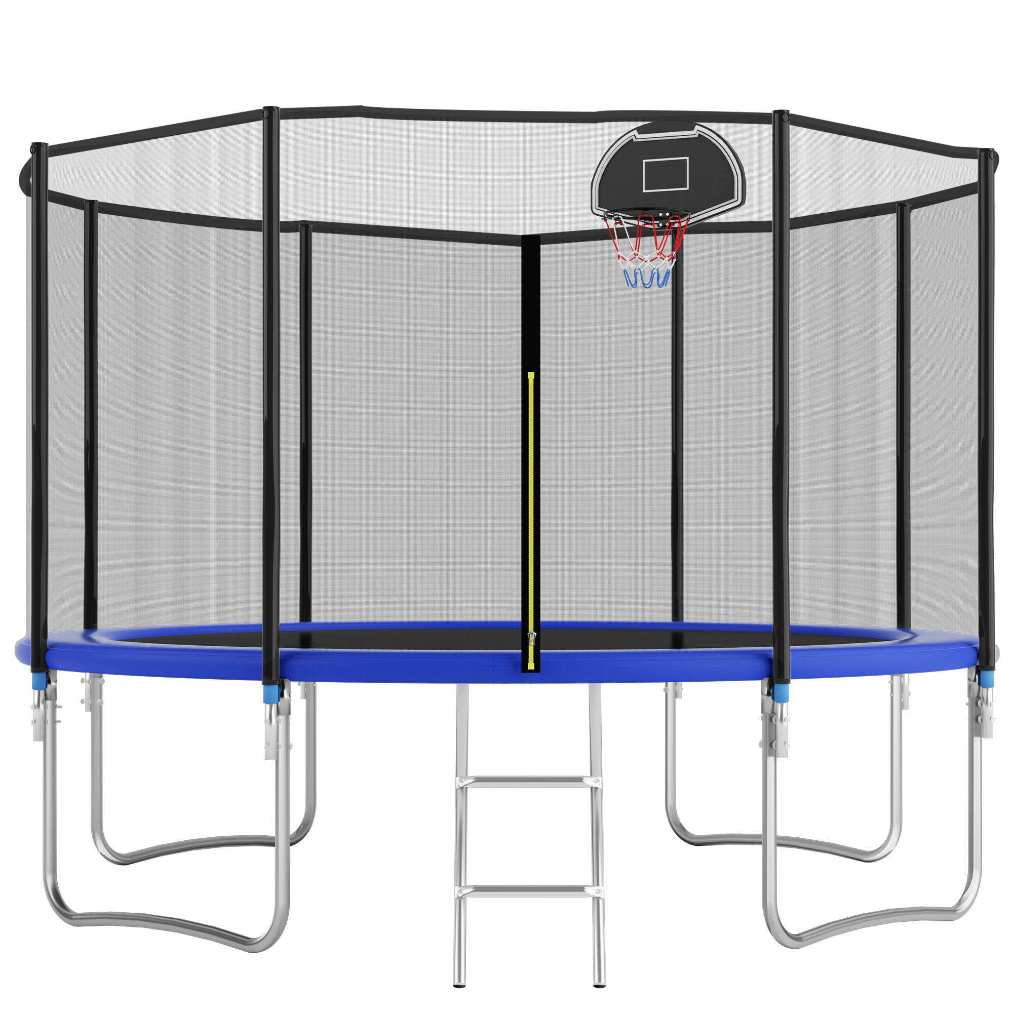 Outdoor-trampolin, 366 X 366 X 256 Cm, Blau