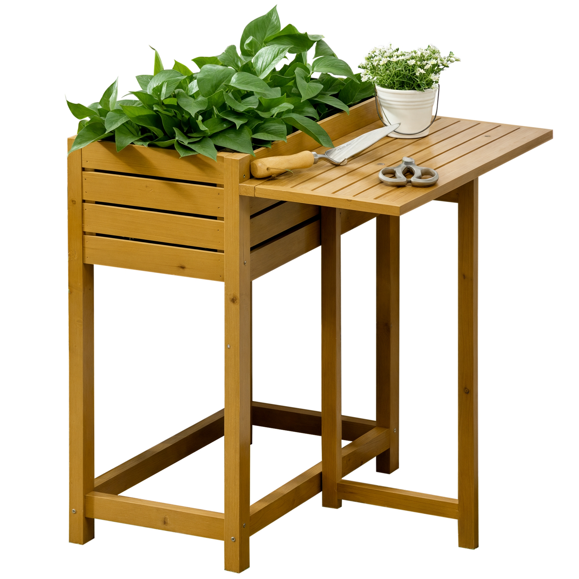 Hochbeet, Ohne Boden Für Optimale Drainage, 64 X 63 X 74,5 Cm, Braun