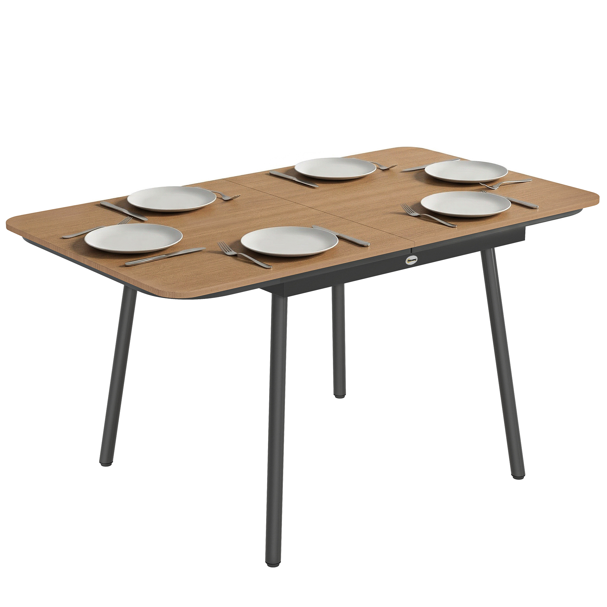 Gartentisch, Verstellbare Füße, 140 X 80 X 75 Cm, Teak