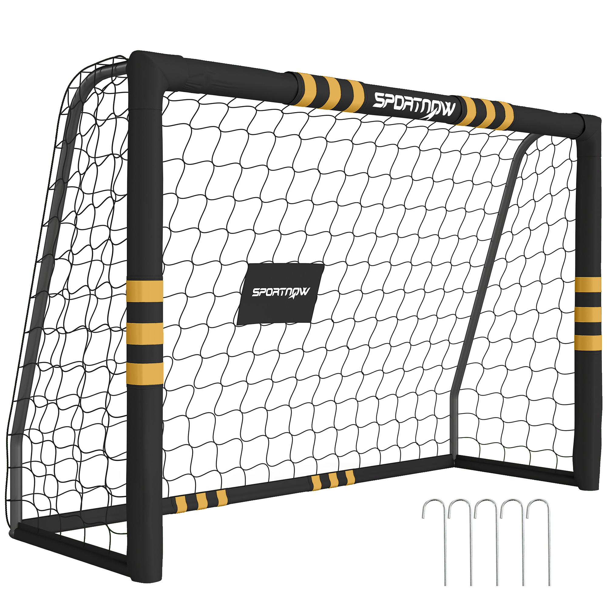 Fußballtor, Mit Schutzschaum, 180 X 60 X 120 Cm, Gelb