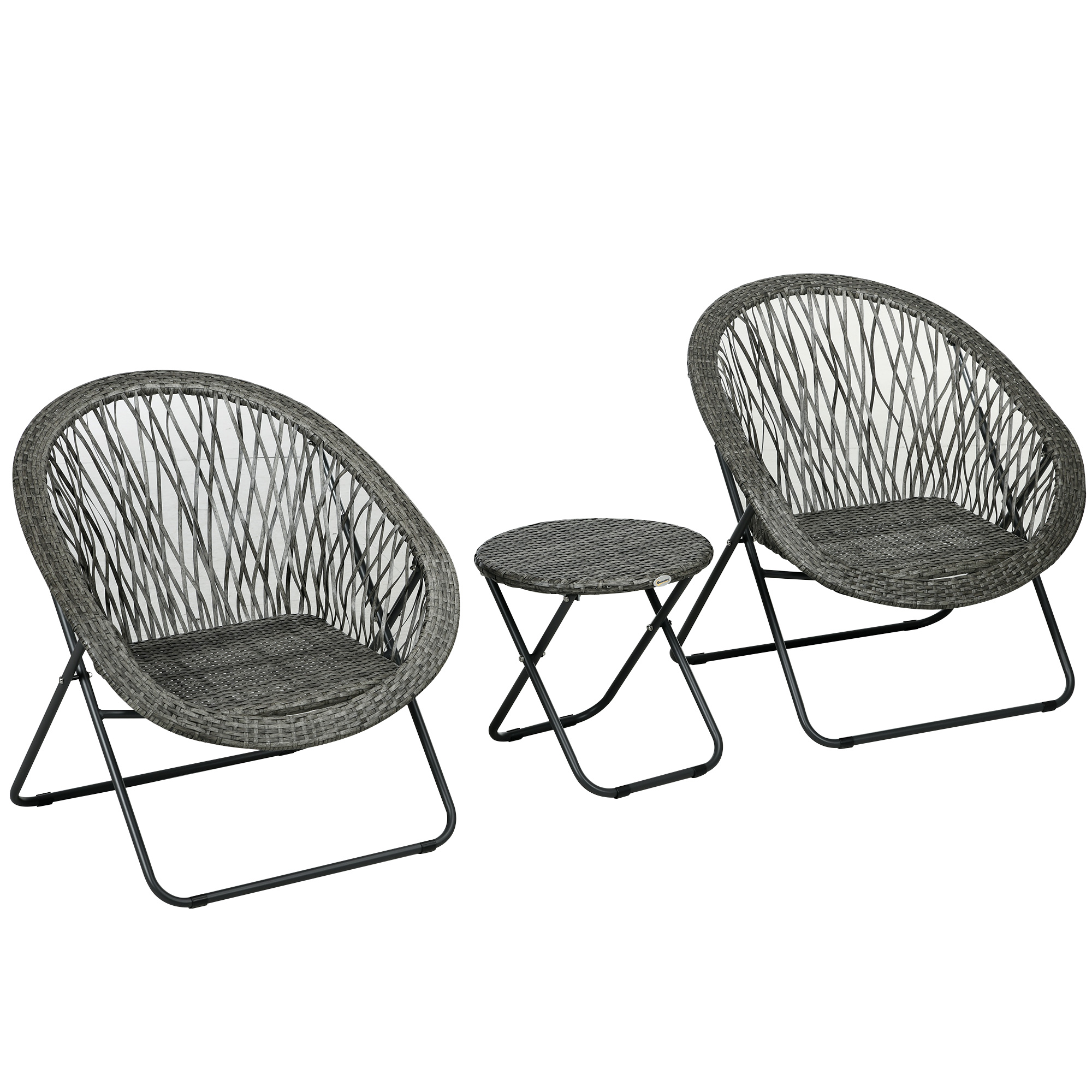 Gartentisch, Für Den Außenbereich, 76 X 77 X 78 Cm, Grau