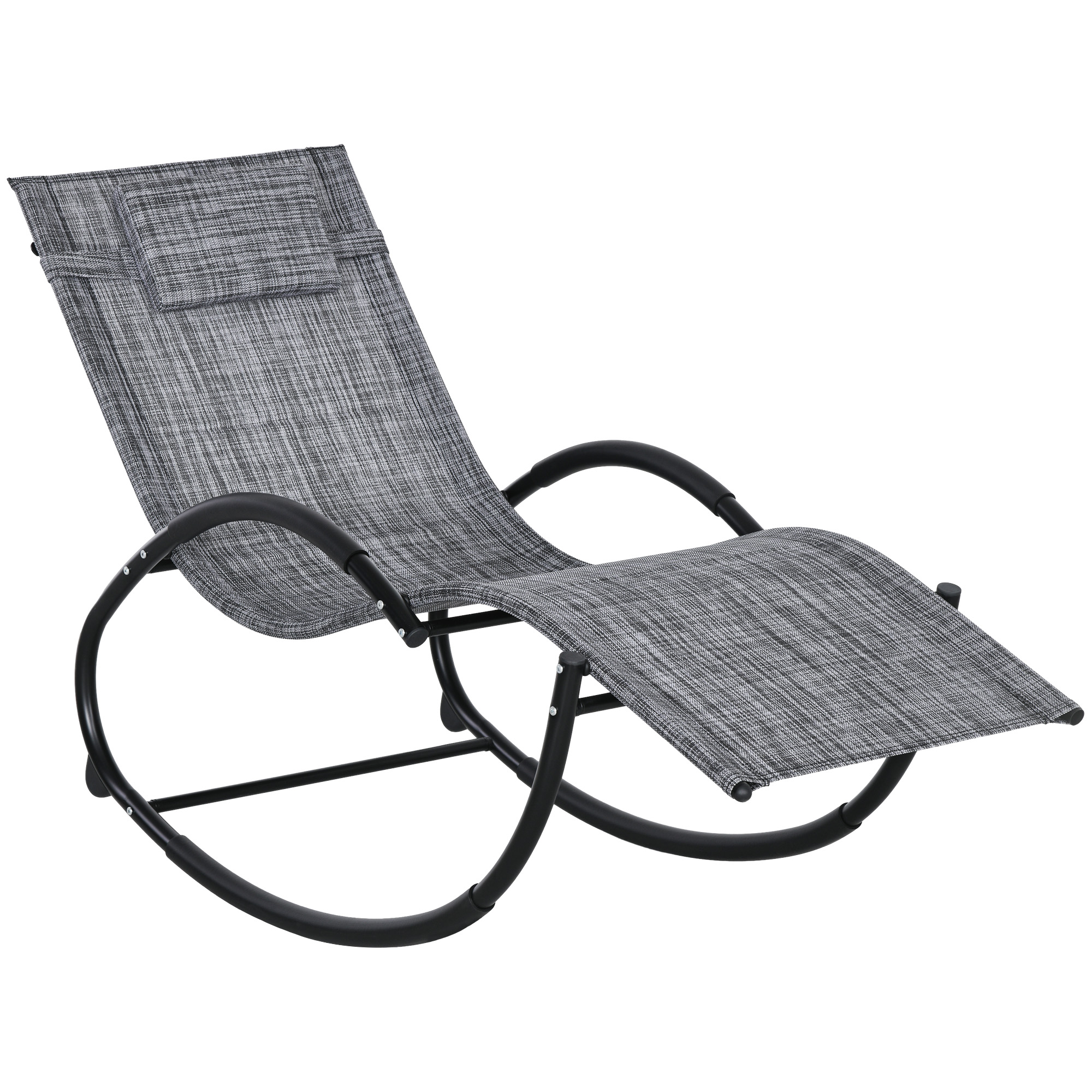 Schaukel-liege, Mit Kopfstütze, 393,7 X 154,94 X 223,52 Cm, Grau