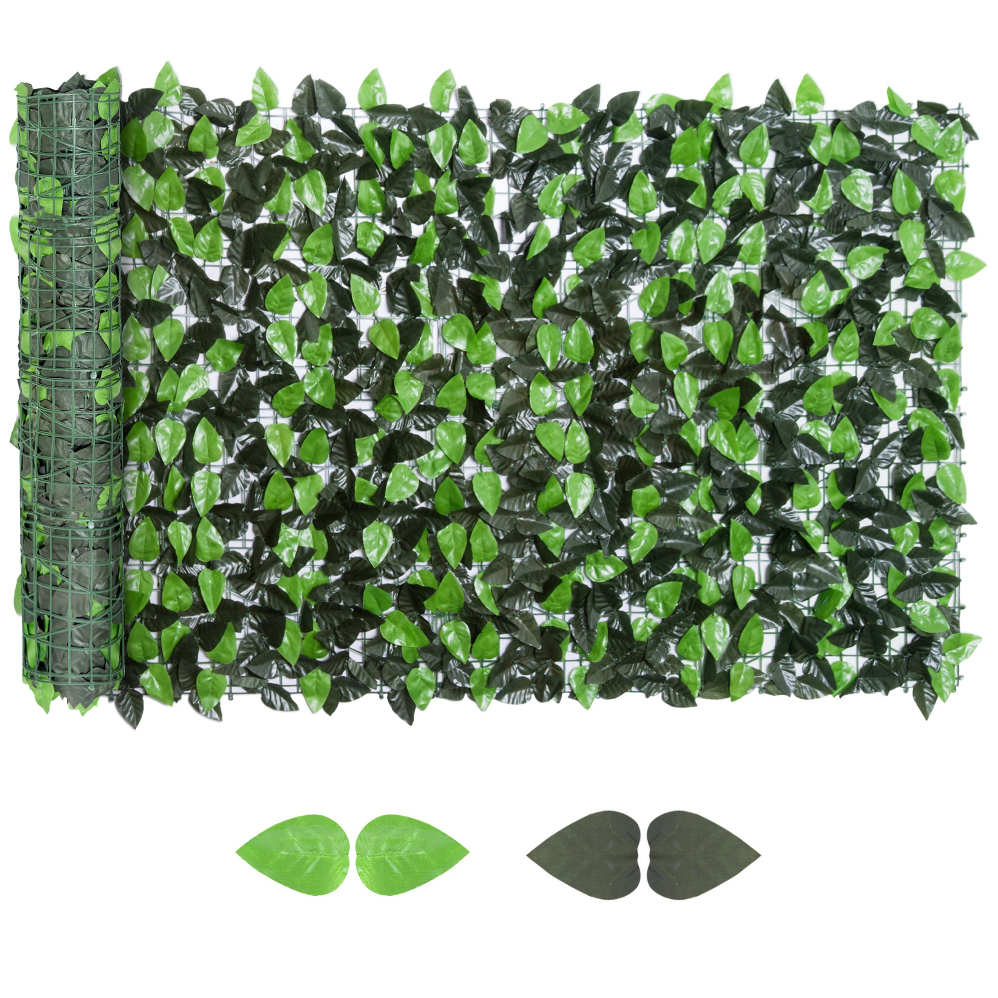 Künstliche Hecke, Dichtes Und Realistisches Blattwerk, 300 X 1 X 100 Cm, Grün
