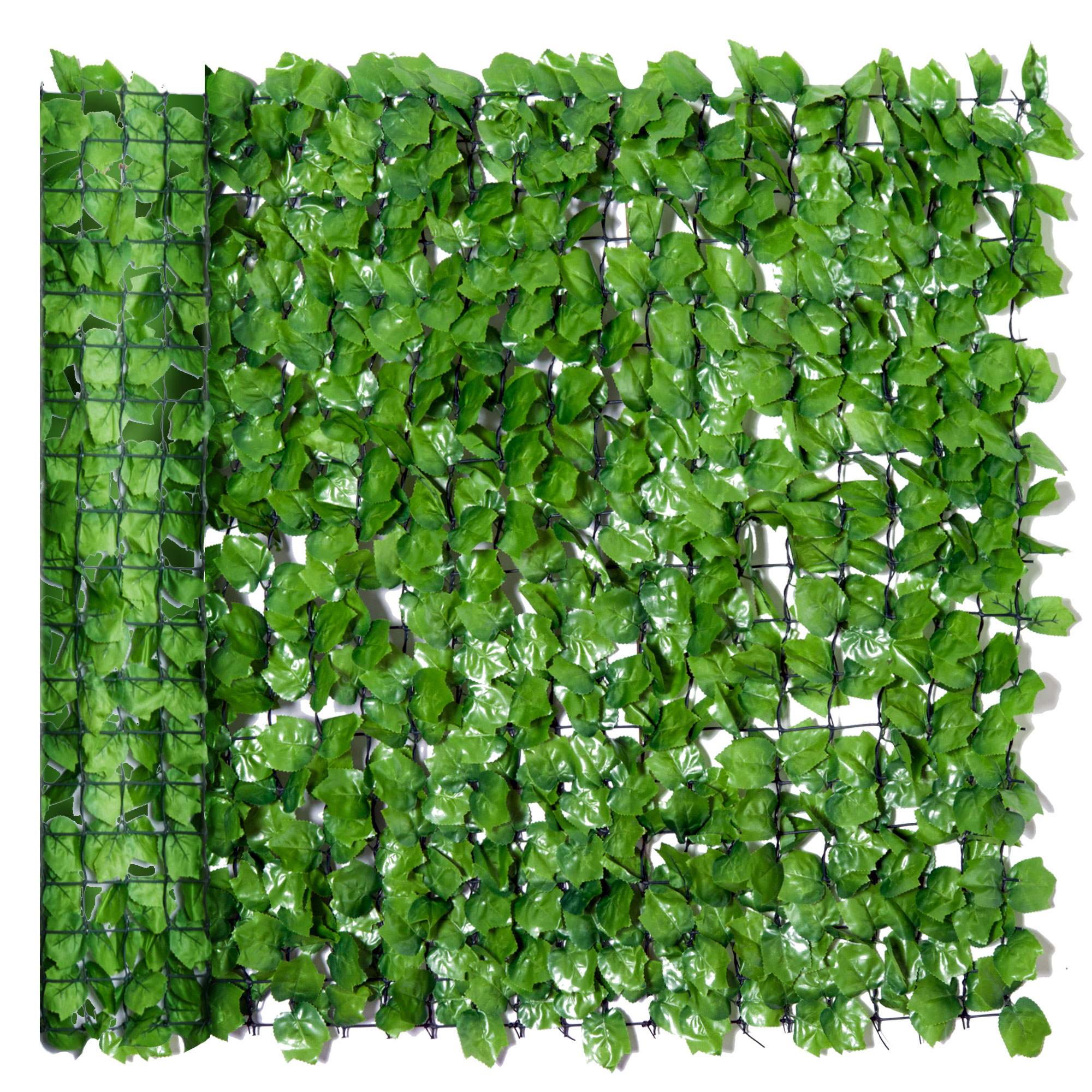 Künstliche Sichtschutzhecke, Dekorative Rolle, 300 X 1 X 100 Cm, Grün