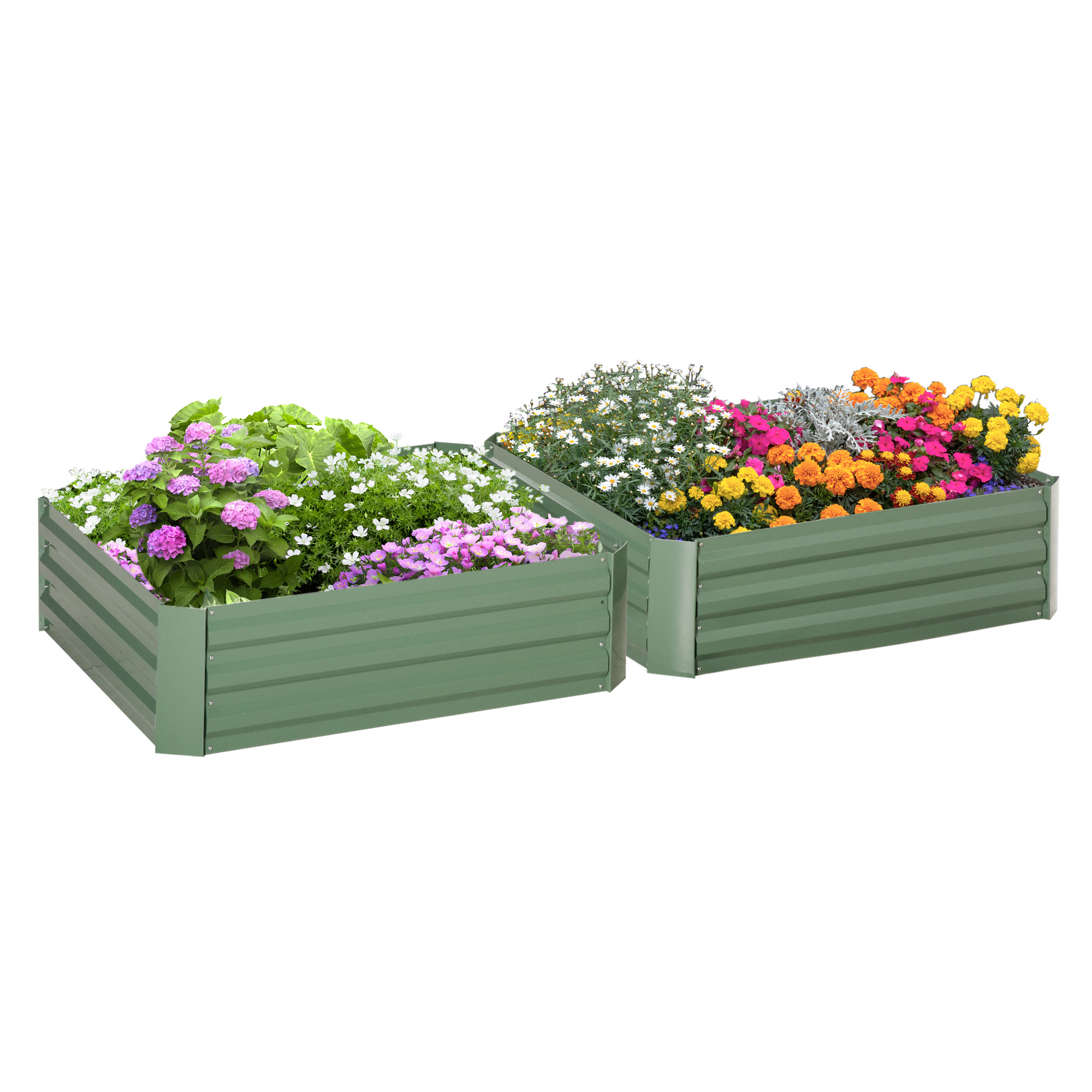 Blumenkasten, Für Pflanzen, 100 X 100 X 30 Cm, Grün