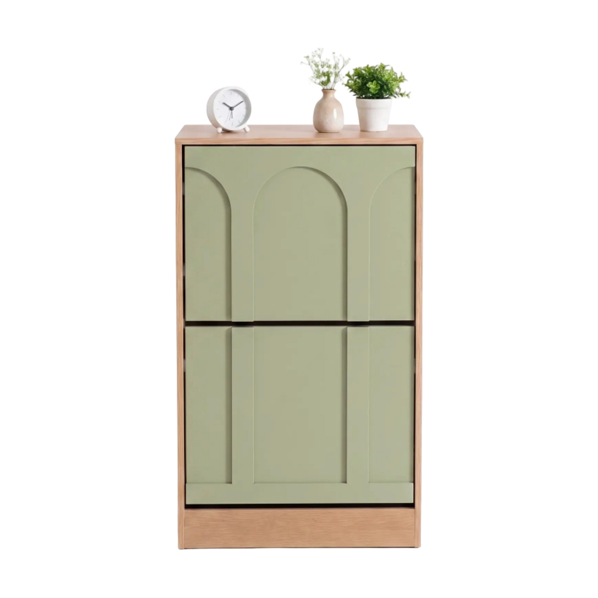 Schuhschrank, Kompakt, 85 X 24 X 85 Cm, Grün