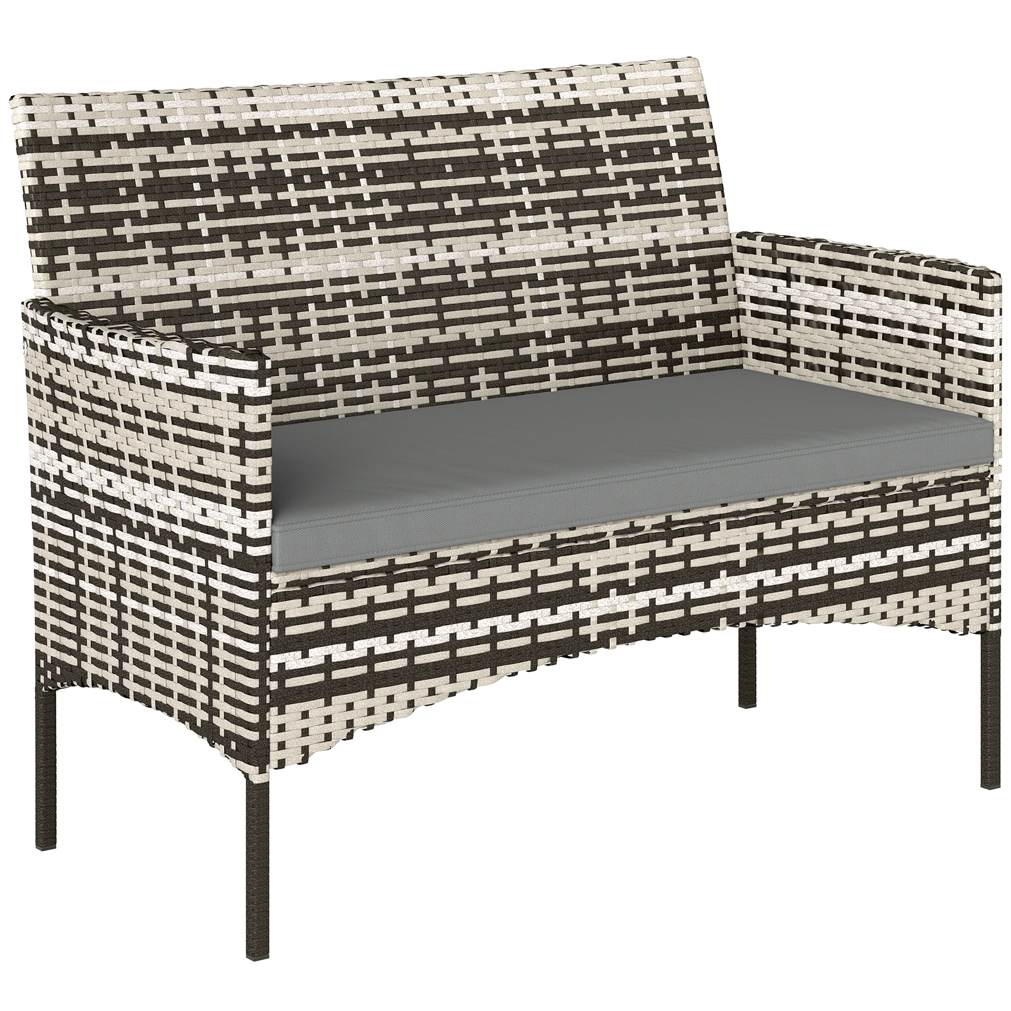 Gartenmöbelset, Robust, 115 X 63 X 85 Cm, Hellgrau