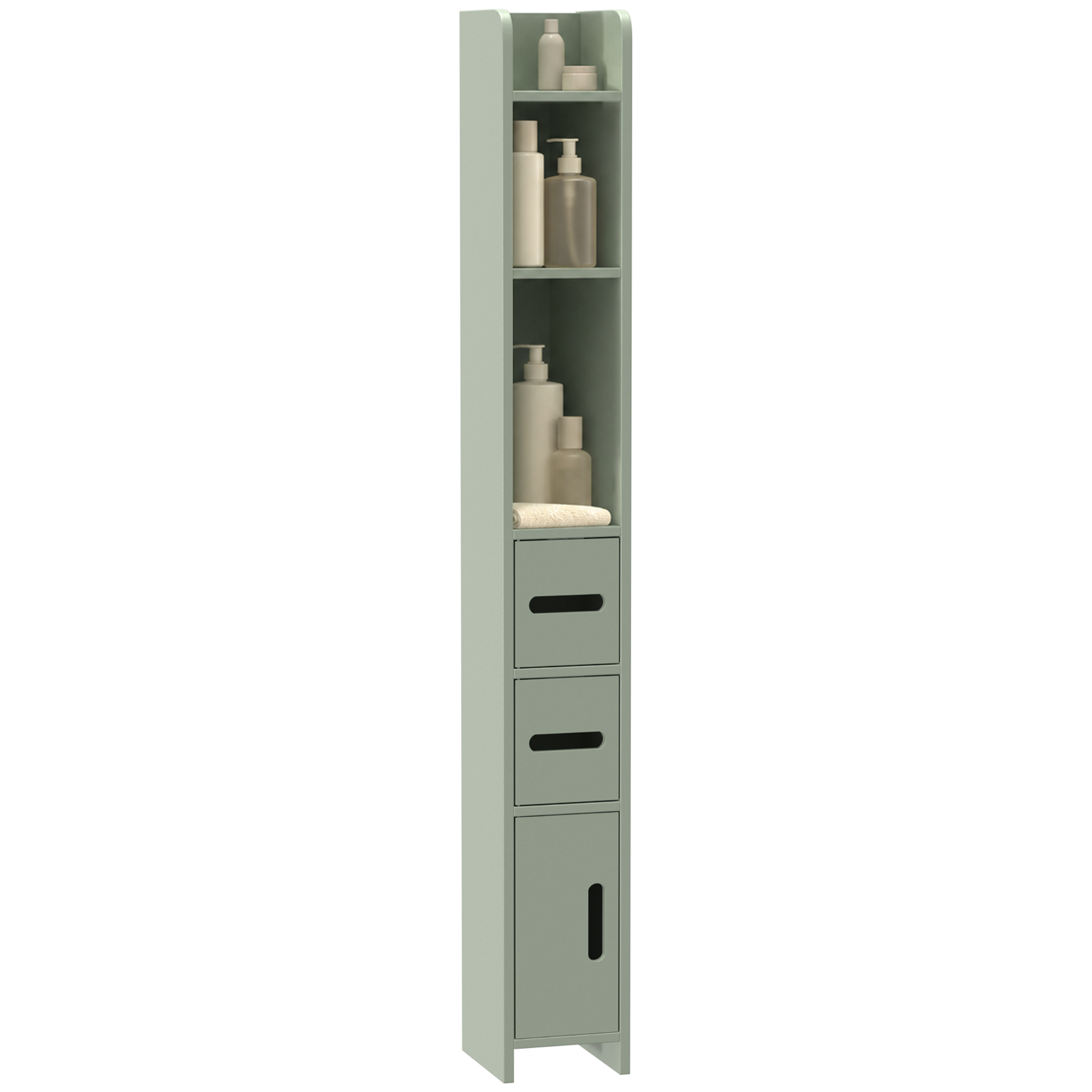 Badezimmerschrank Säule, 17 X 15 X 120 Cm, Hellgrün