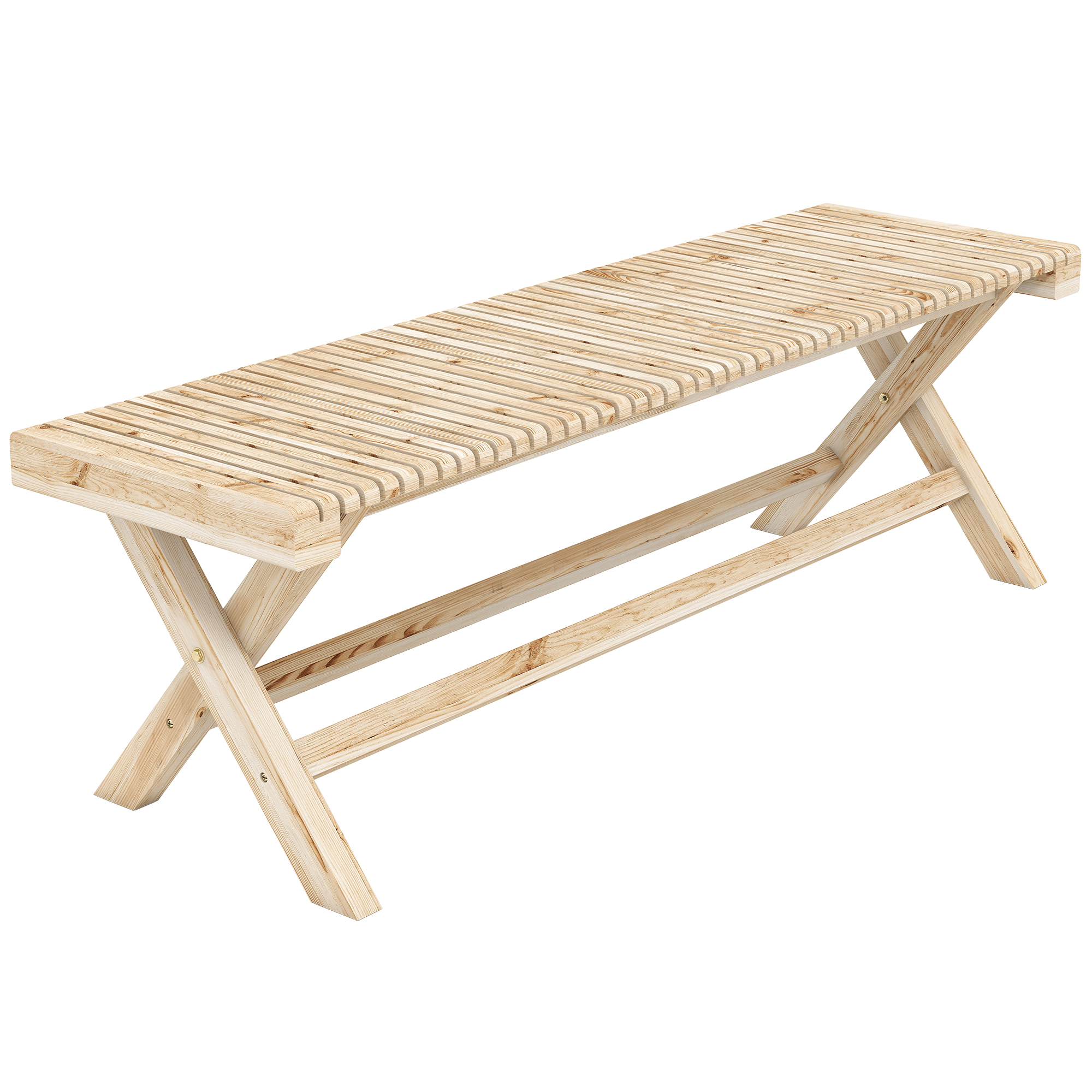 Gartenbank, 140 X 40 X 43 Cm, Natur