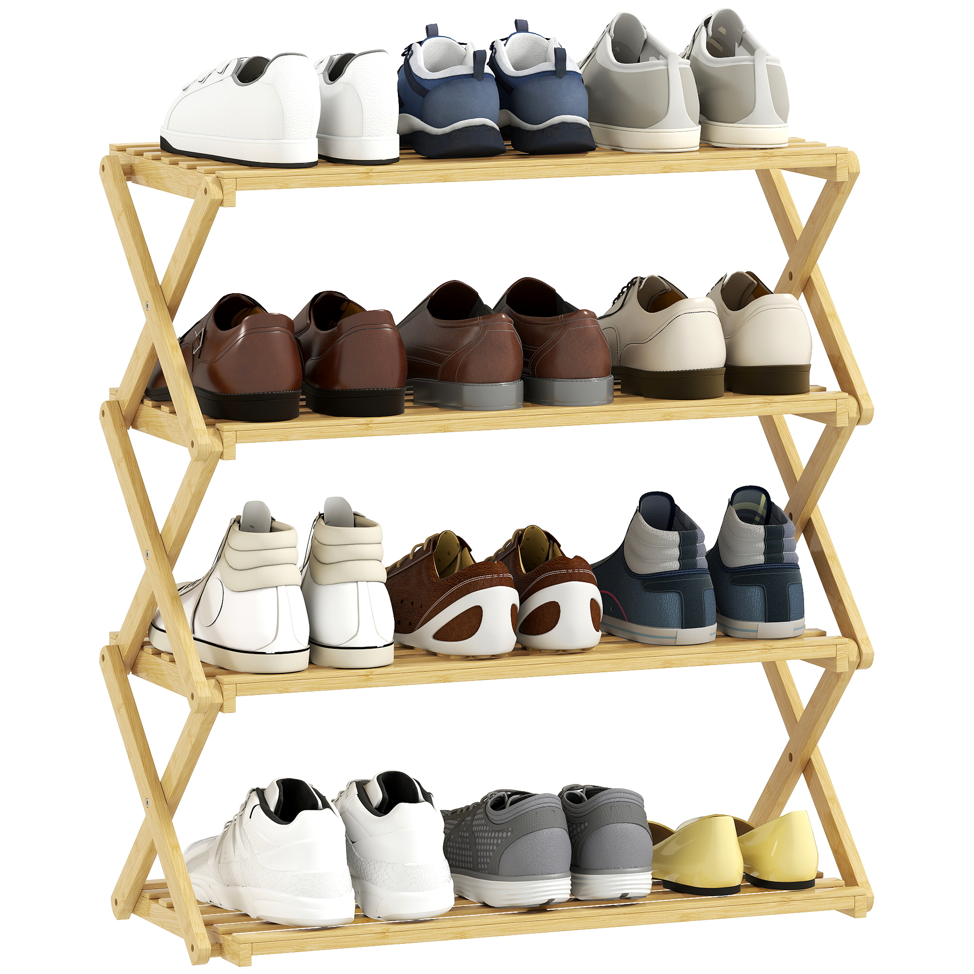 Schuhschrank, Kompakt, 60 X 29 X 67 Cm, Natur