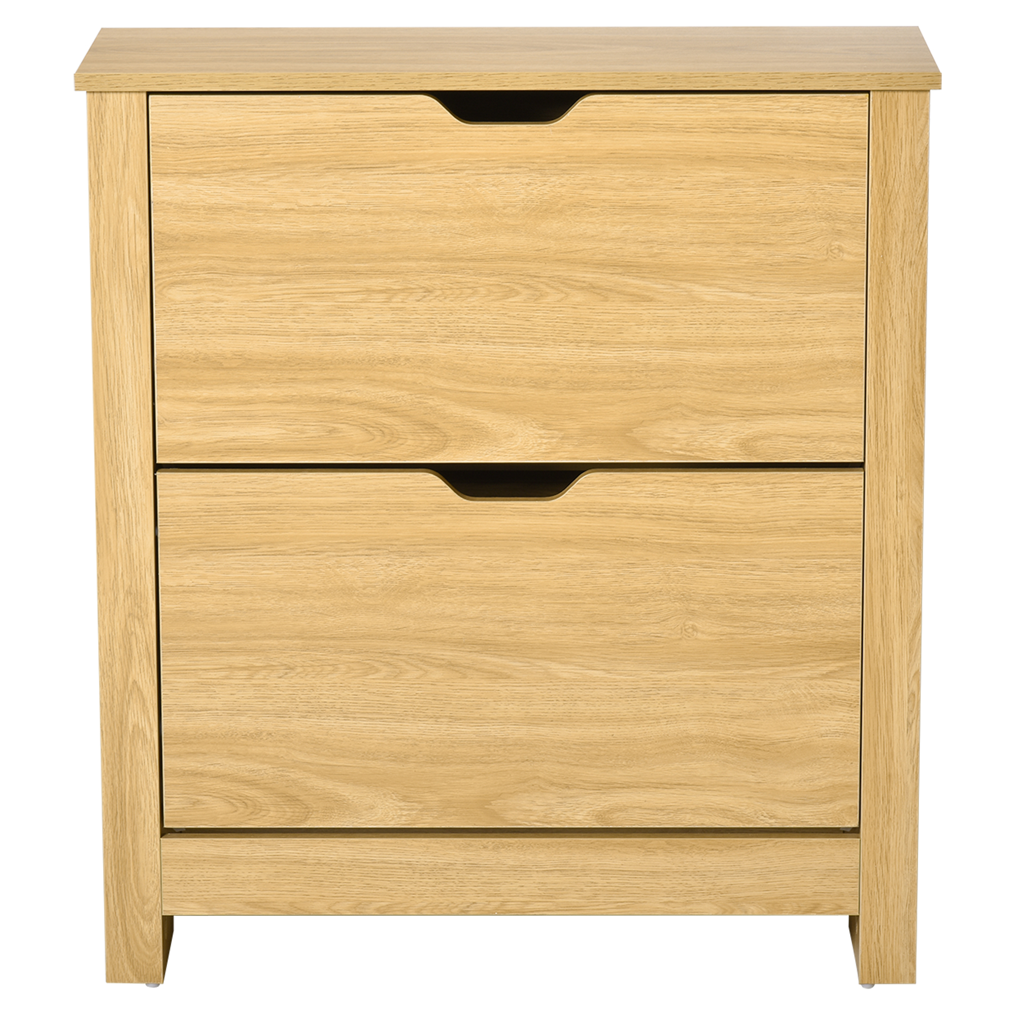 Schuhschrank, Mit Türen, 72 X 26 X 80 Cm, Natur