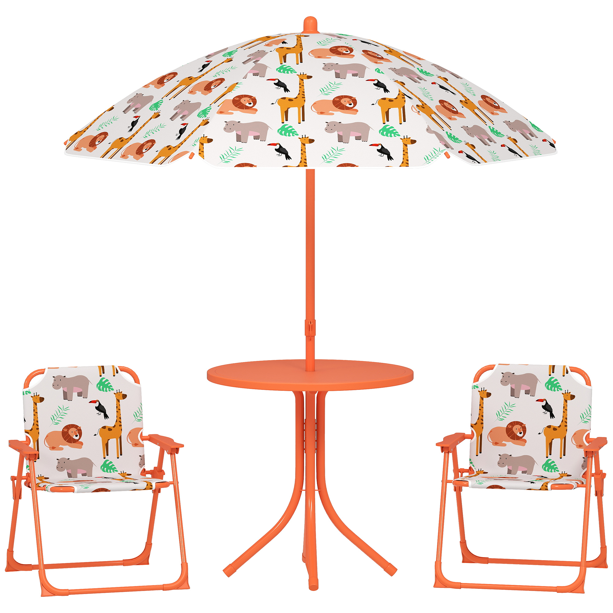 Gartenmöbel-set, 2er-set, 49,5 X 49,5 X 50 Cm, Orange