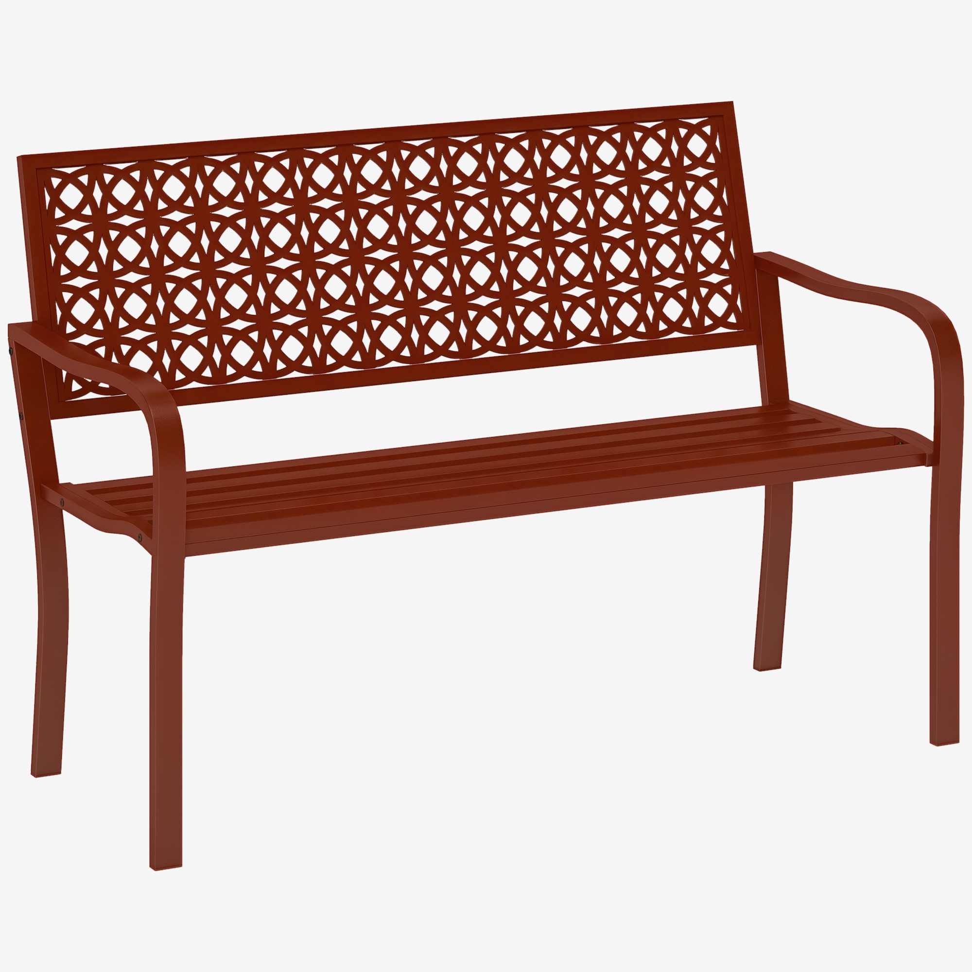 Gartenbank, Für 2 Personen, 127 X 63 X 85 Cm, Rot