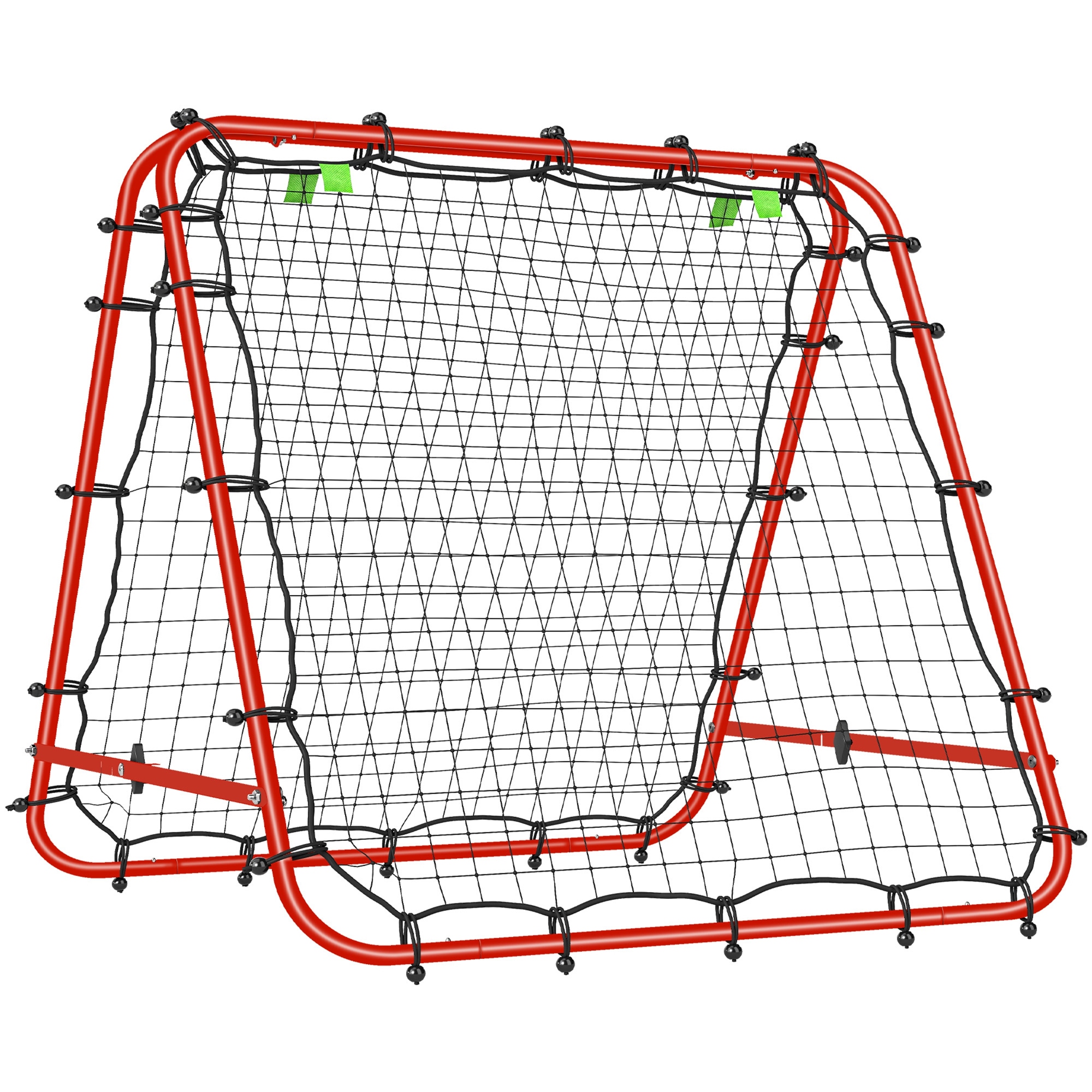 Fußballtor, Verstellbar, Klappbar, 100 X 95 X 90 Cm, Rot