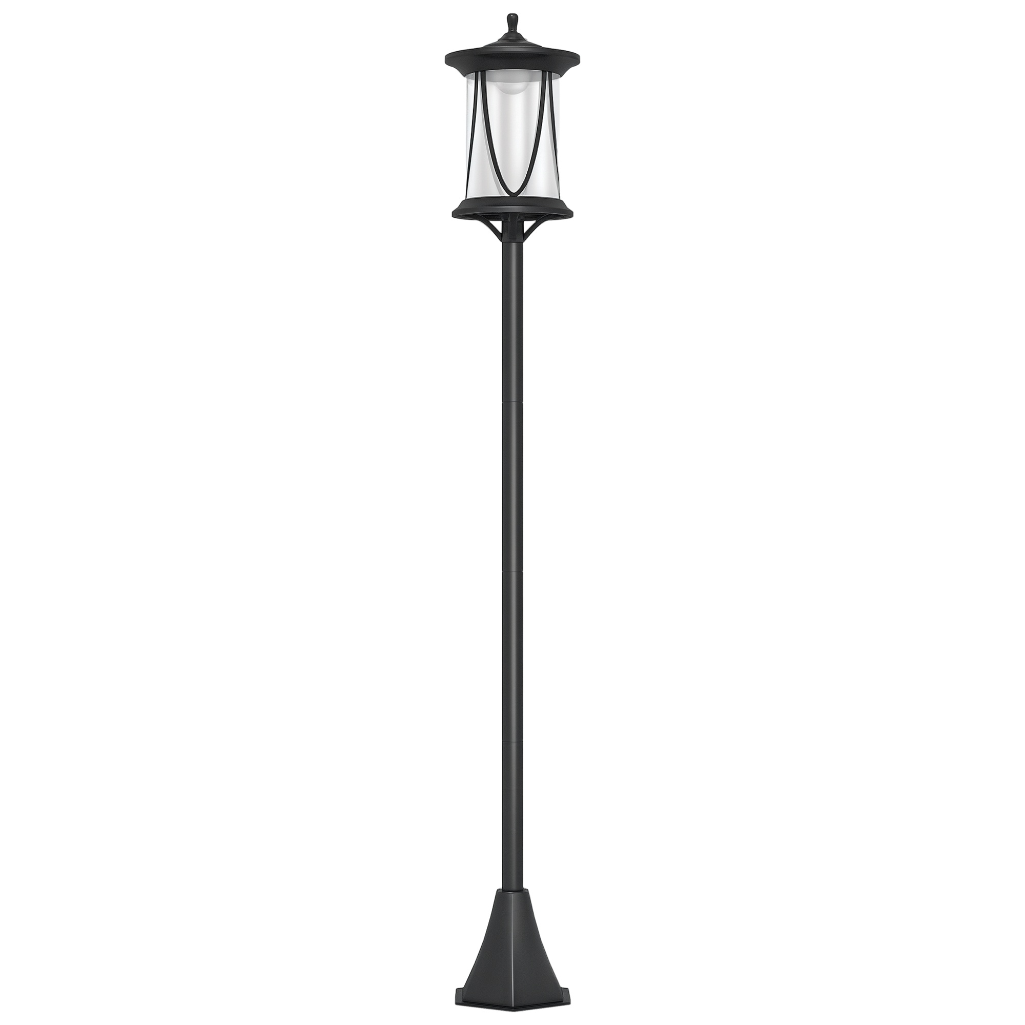 Solarlampe, Solar, 17 X 17 X 127 Cm, Schwarz