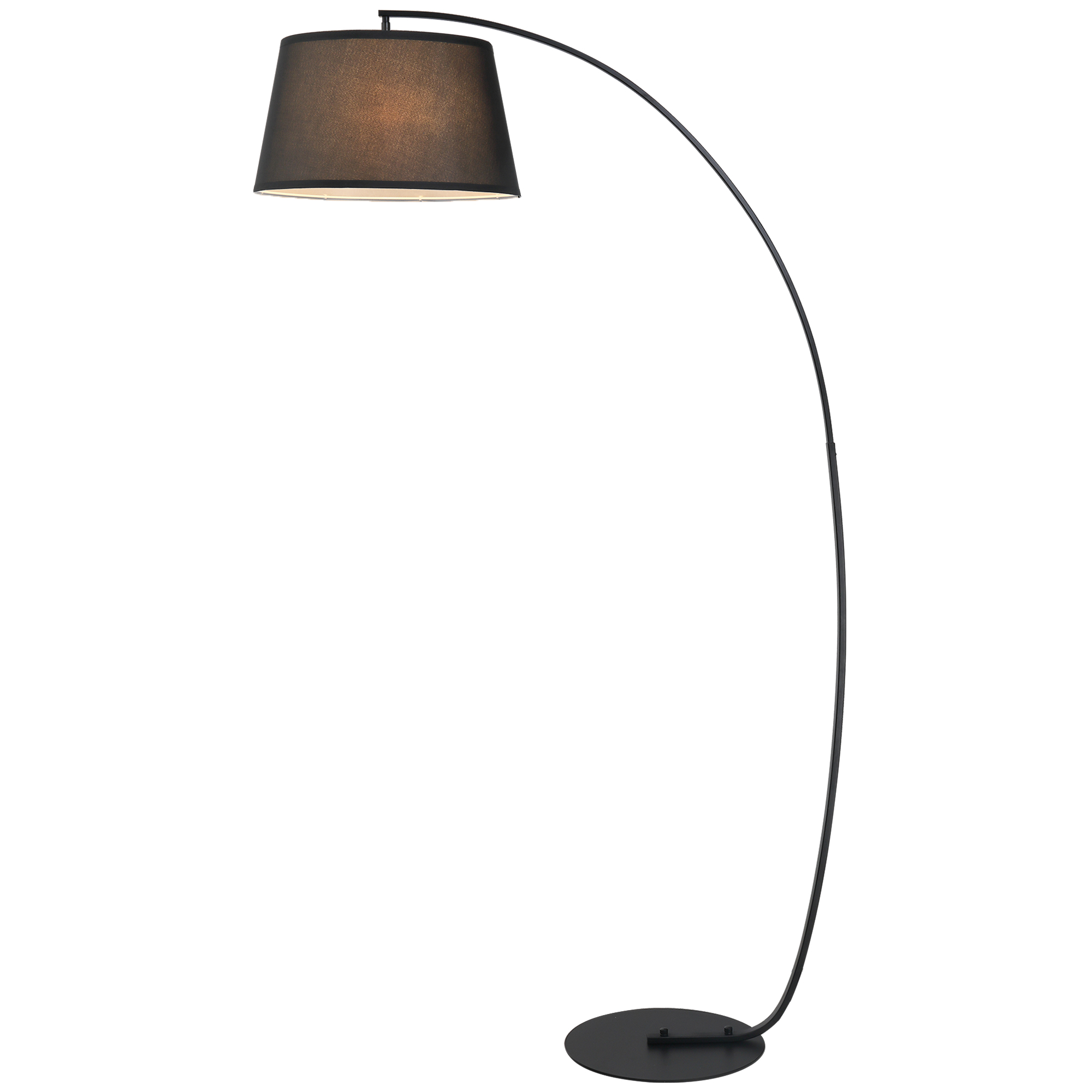 Stehlampe, Modernes Design Mit Fußschalter, 105 X 47 X 190 Cm, Schwarz
