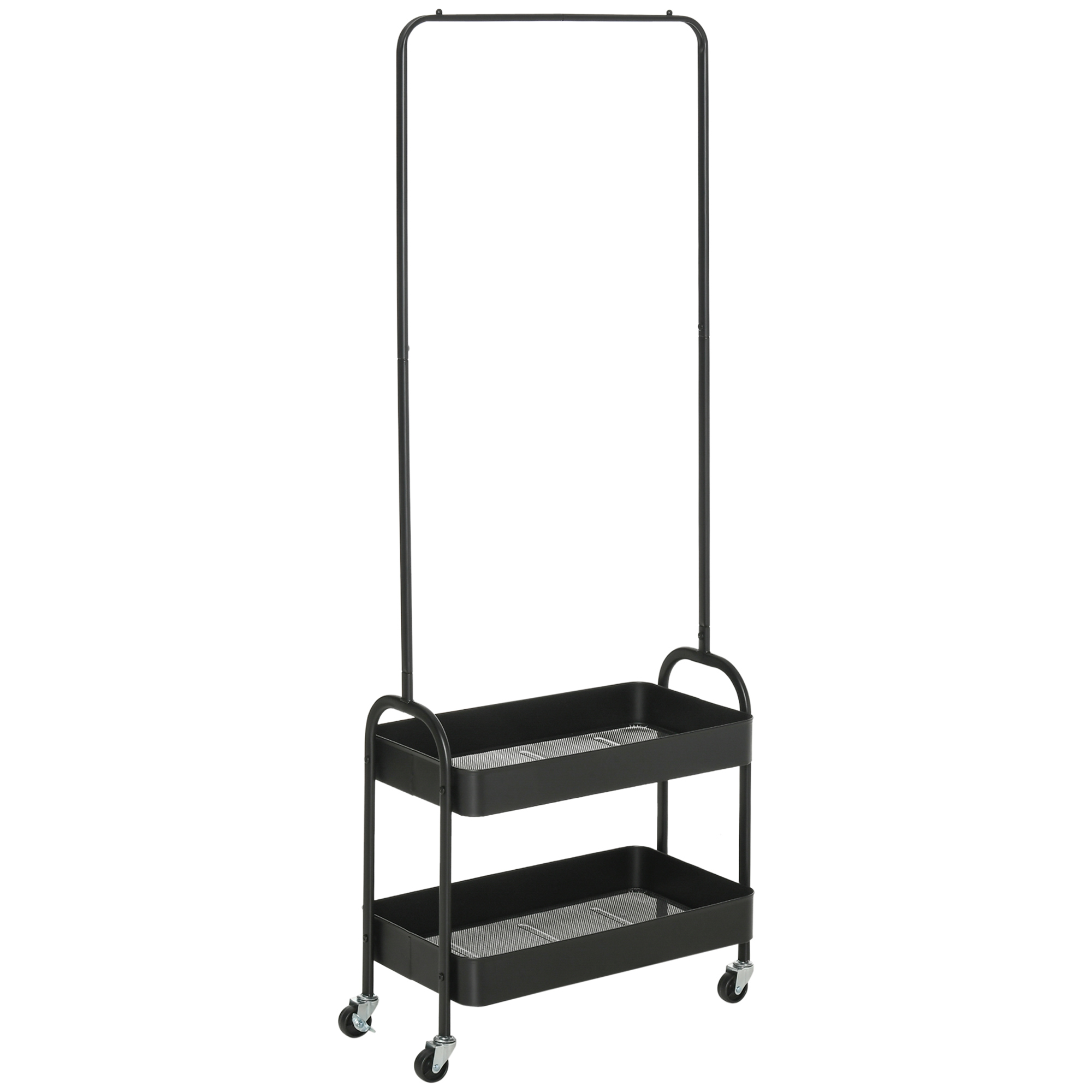 Schuhschrank, Kompakt, 56,5 X 31,5 X 152,5 Cm, Schwarz