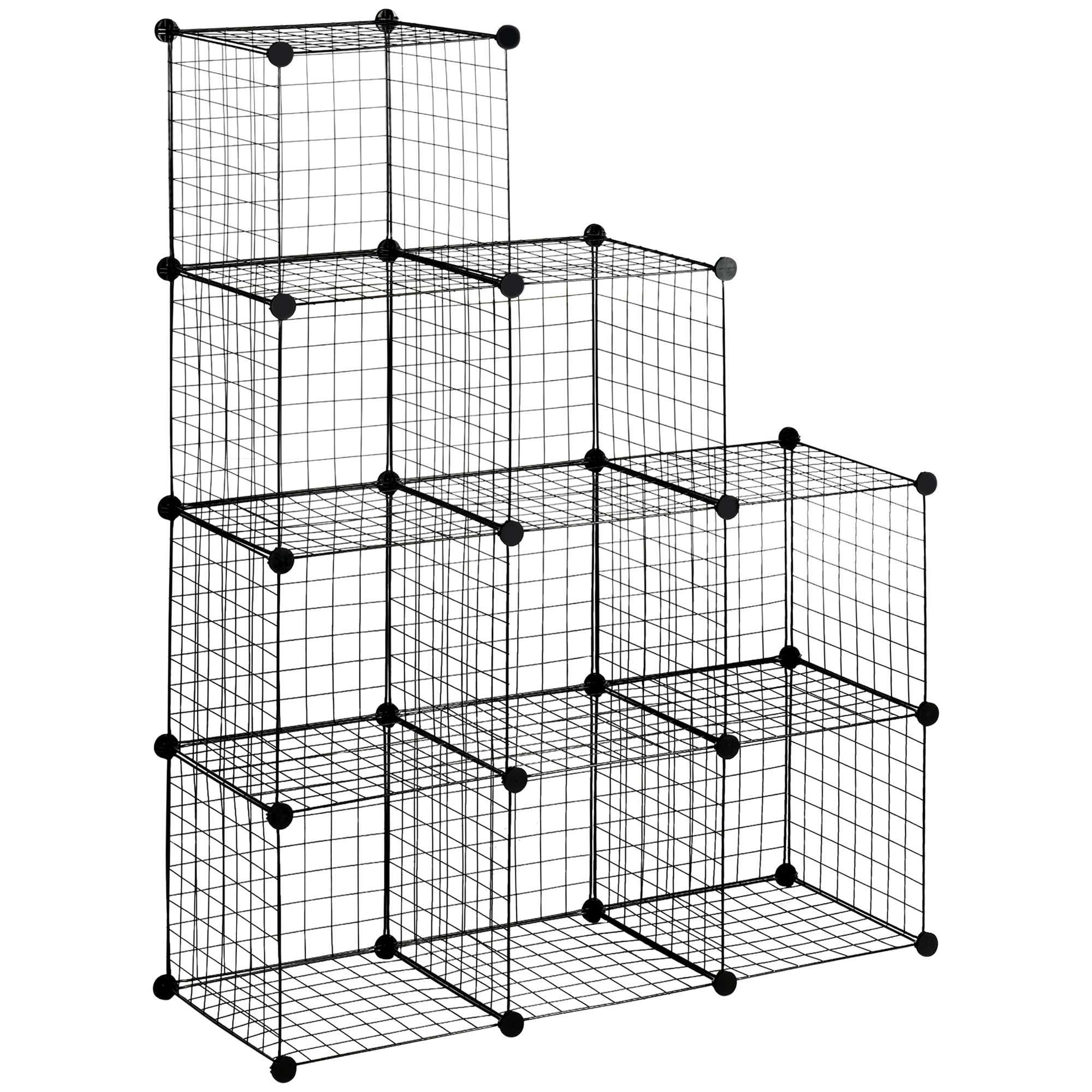 Schuhschrank, Kompakt, 105 X 35 X 105 Cm, Schwarz