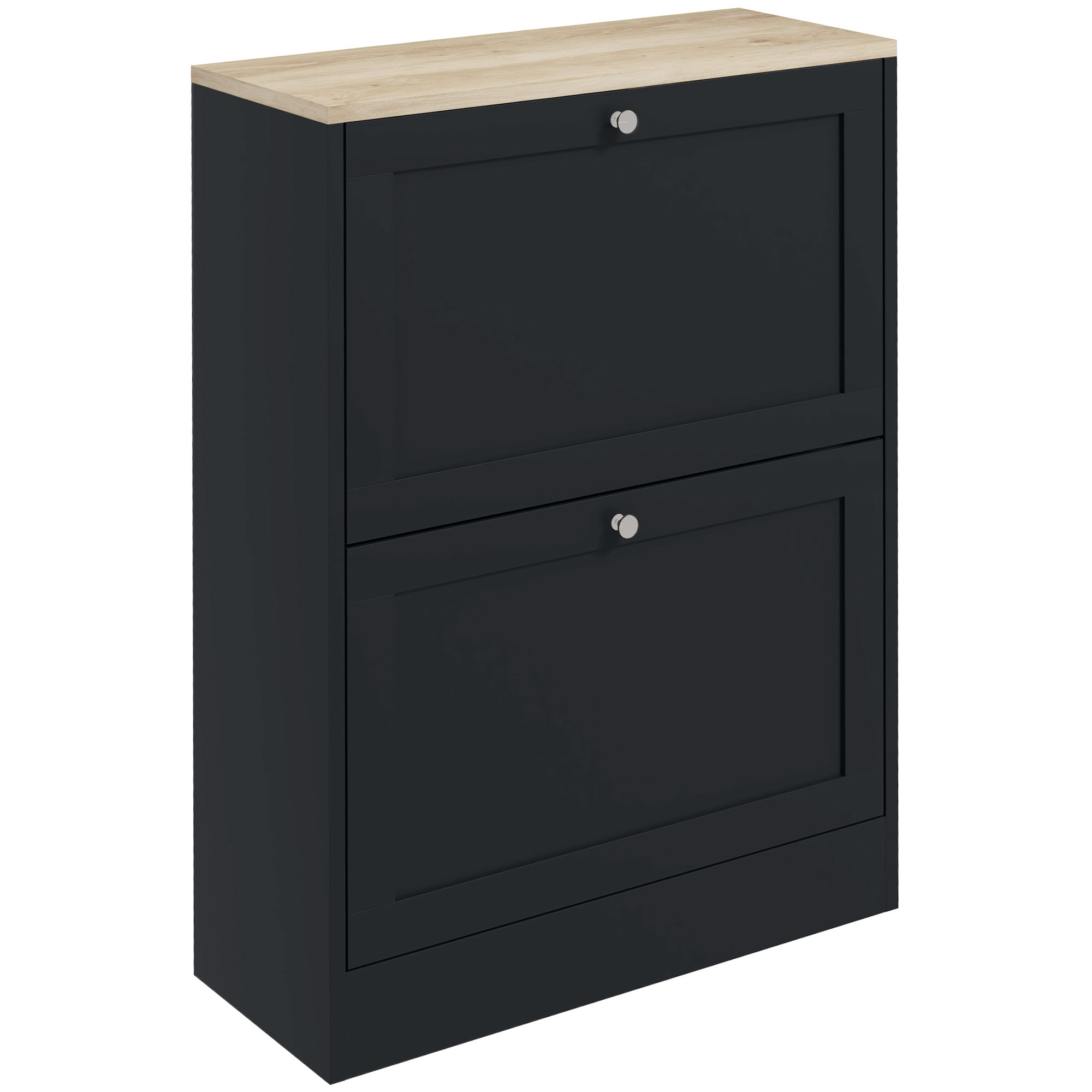 Schuhschrank, 60 X 23,5 X 80 Cm, Schwarz