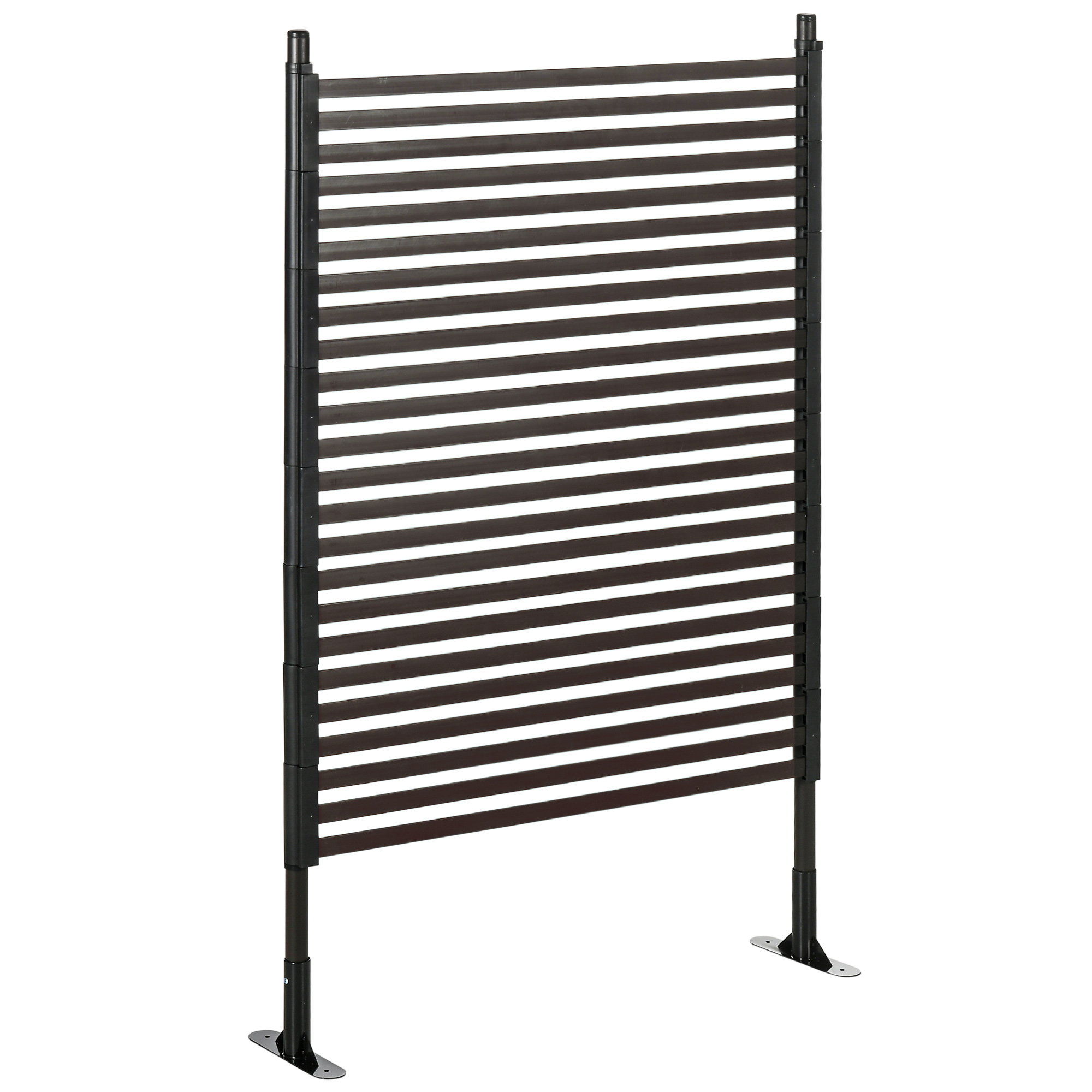 Sichtschutzpaneel, Dekorativ Durchbrochen, 93 X 22 X 150 Cm, Schwarz