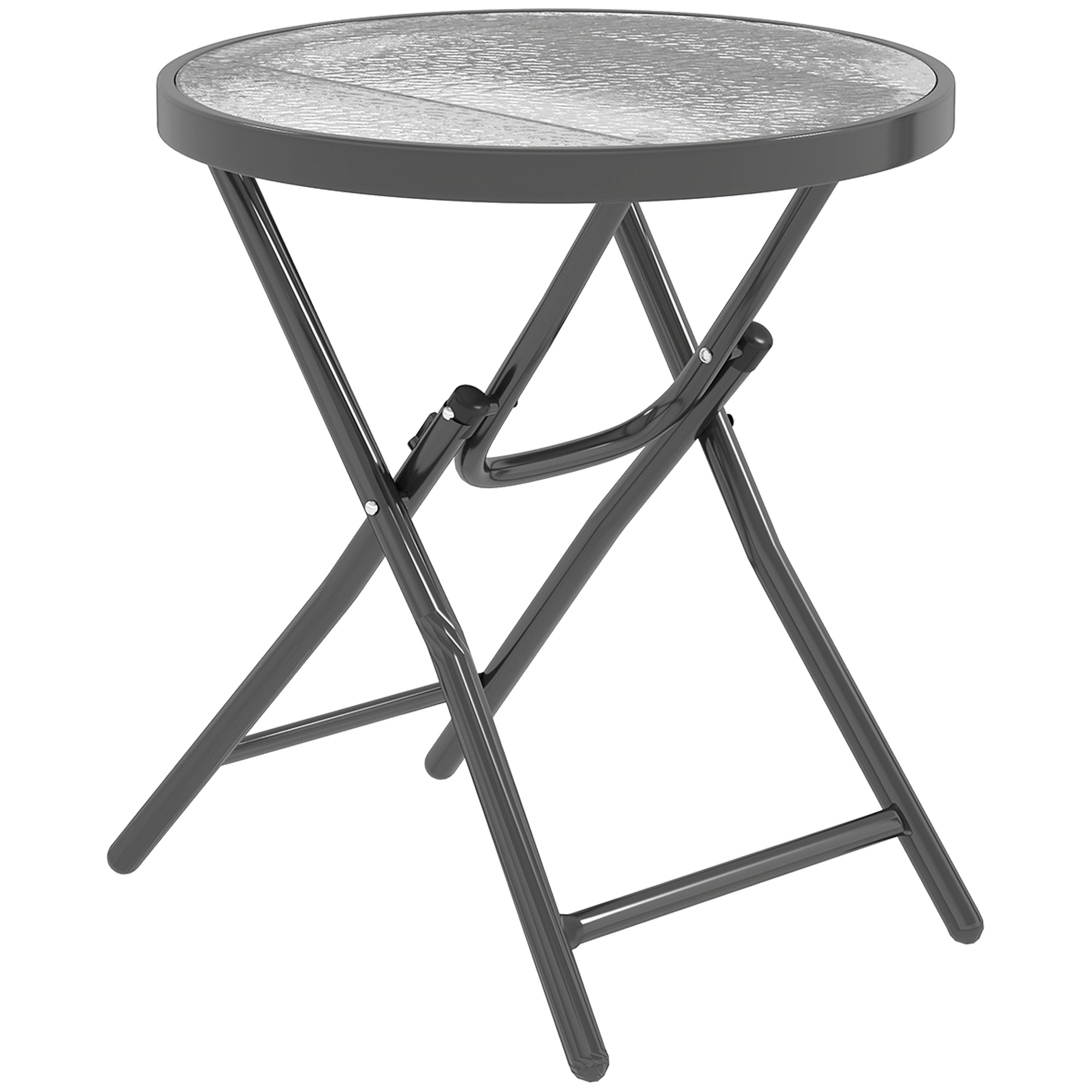 Garten-couchtisch, Robuste Ablagefläche, 60 X 60 X 50 Cm, Schwarz
