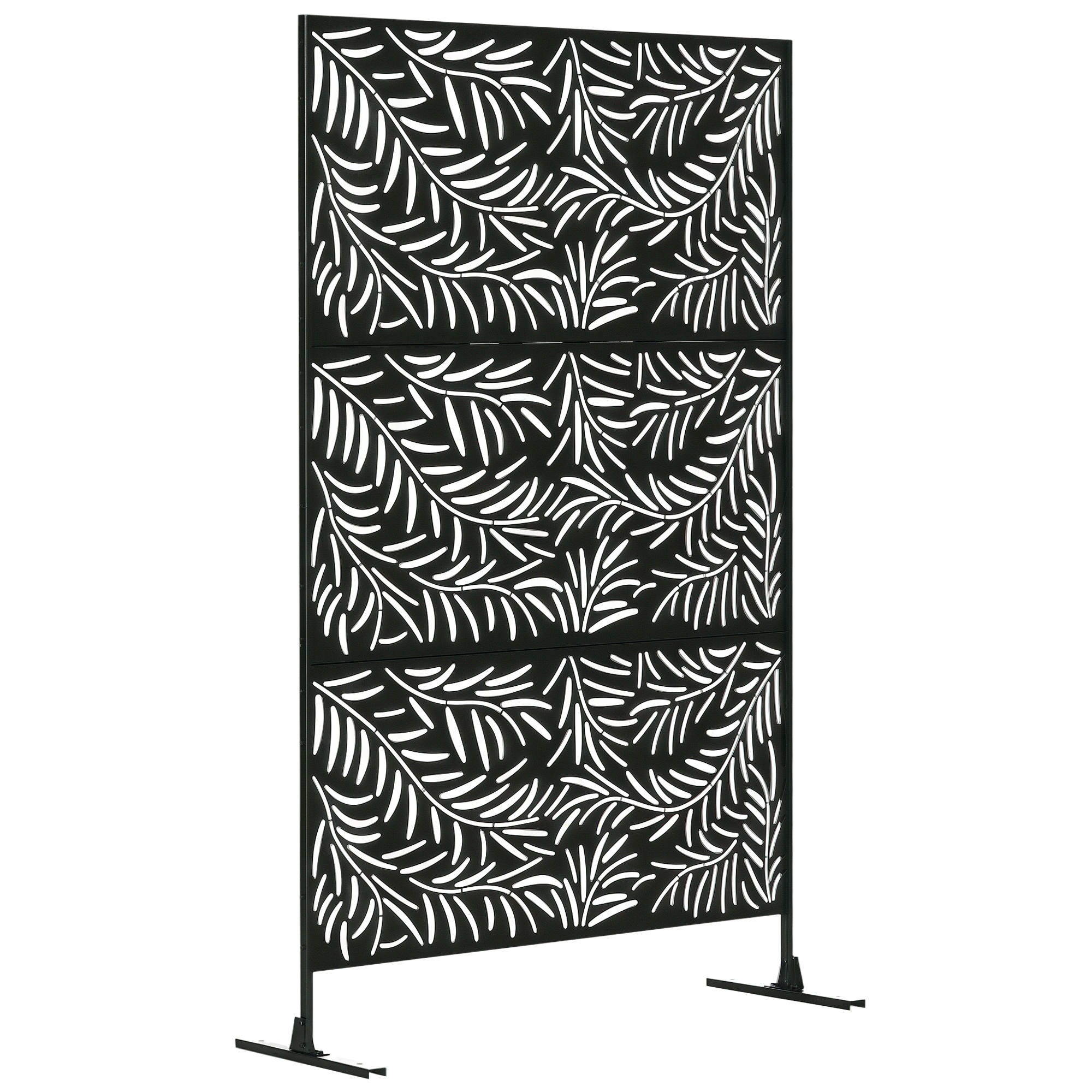 Dekoratives Außenpaneel, Dekoratives Muster, 122 X 45 X 198 Cm, Schwarz