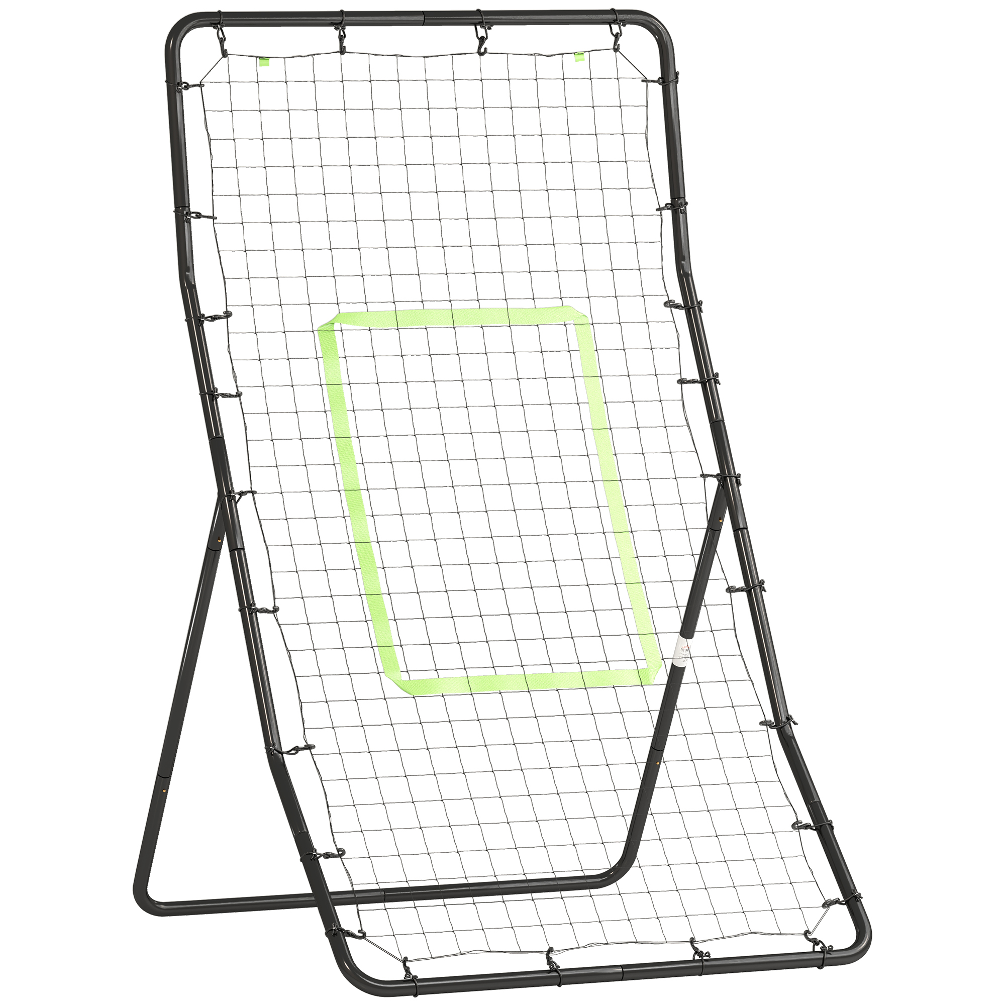 Fußball-rebound-netz, Mit Zielscheibe, 90 X 80 X 140 Cm, Schwarz