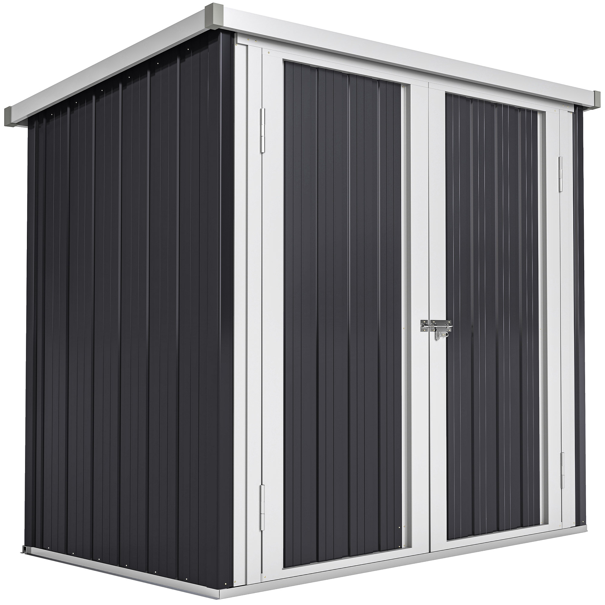 Gartenhaus, Schiebetür, 147 X 86 X 134 Cm, Schwarz