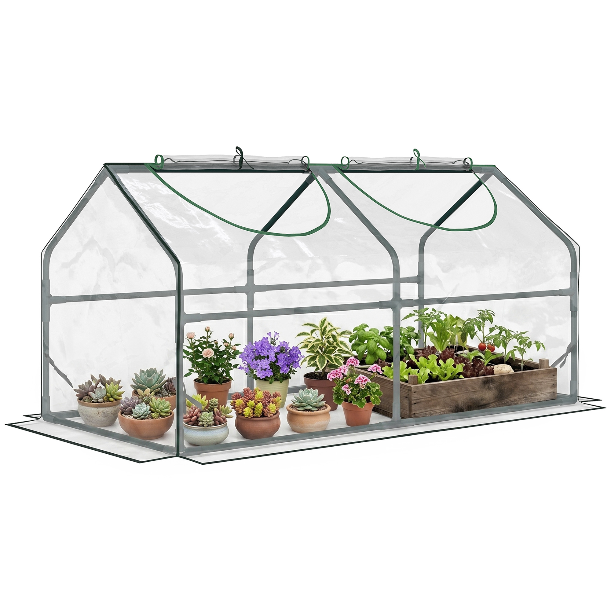 Gewächshaus, 120 X 60 X 60 Cm, Transparent