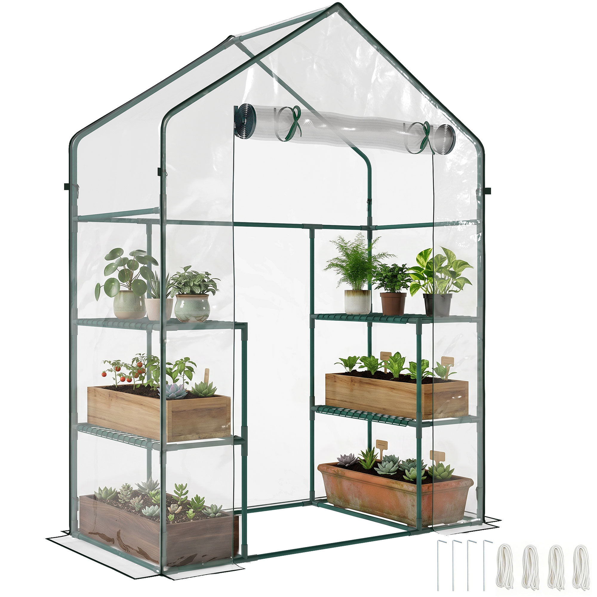 Gewächshaus, 142 X 73 X 195 Cm, Transparent