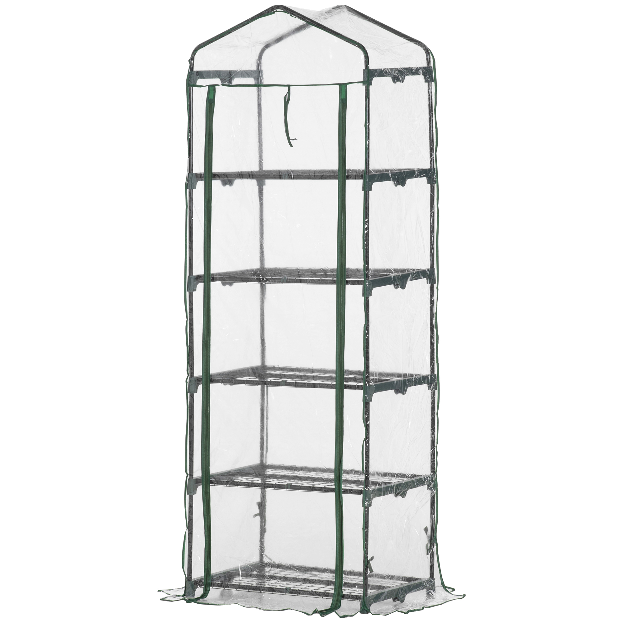Gewächshaus, Für Den Garten, 69 X 49 X 193 Cm, Transparent