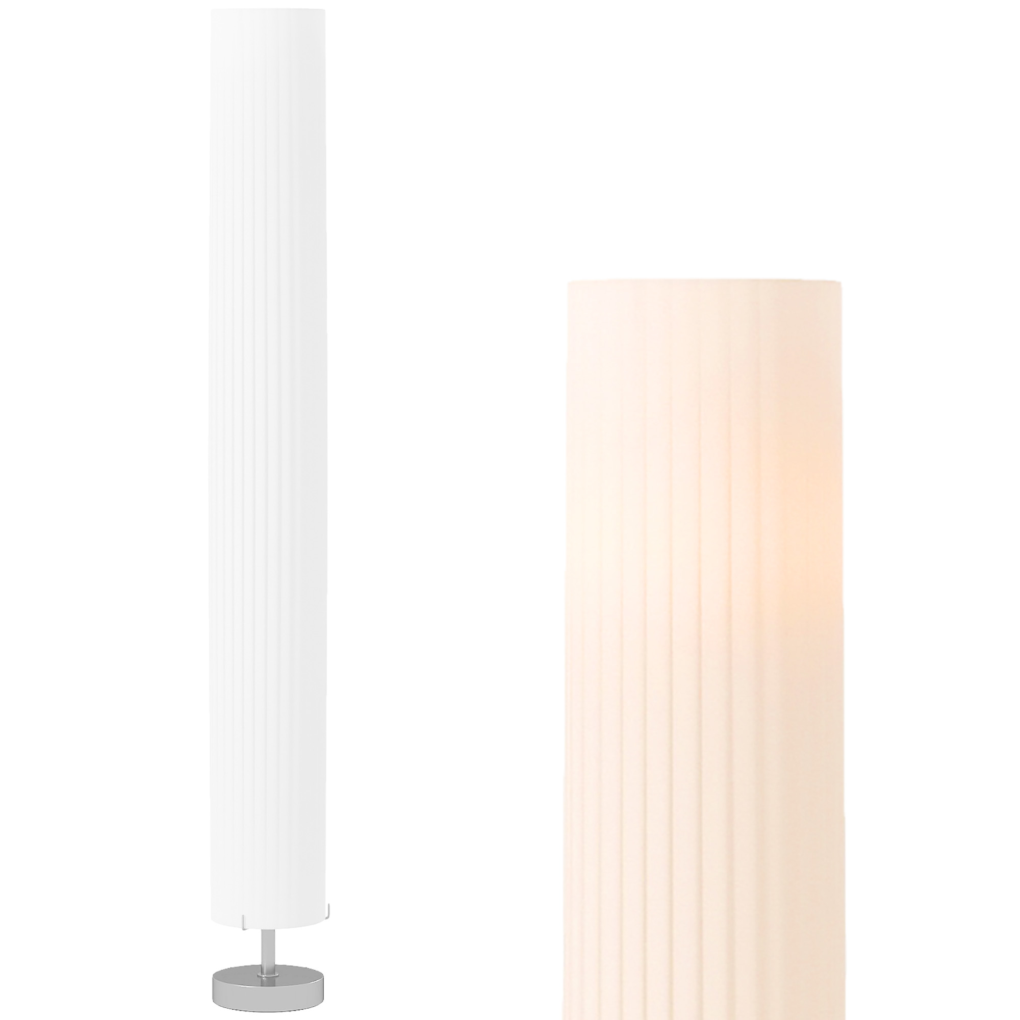 Säulen-stehlampe, Gedämpftes Licht 40 W, 14 X 14 X 120 Cm, Weiß