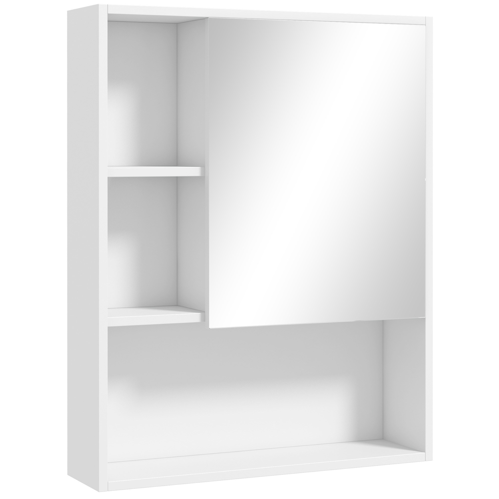 Badezimmer-wandschrank, Feuchtigkeitsbeständig, 60 X 15 X 76 Cm, Weiß